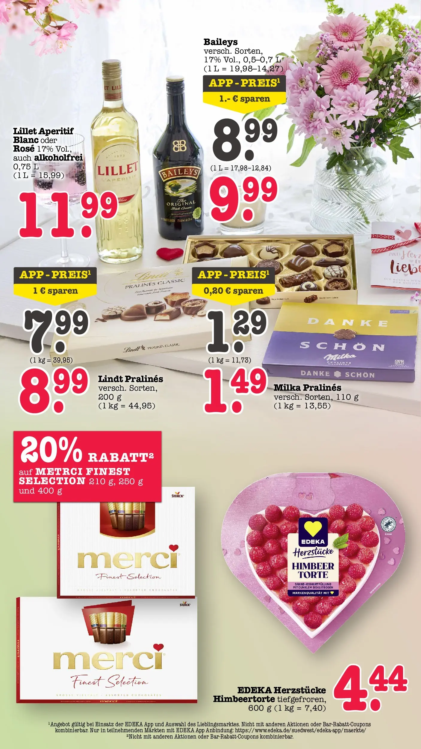 E center Prospekt Mainz-Weisenau	 (ab 03.05.2026) zum Blättern | Seite: 8 | Produkte: Merci, Milka, Lillet, Lindt