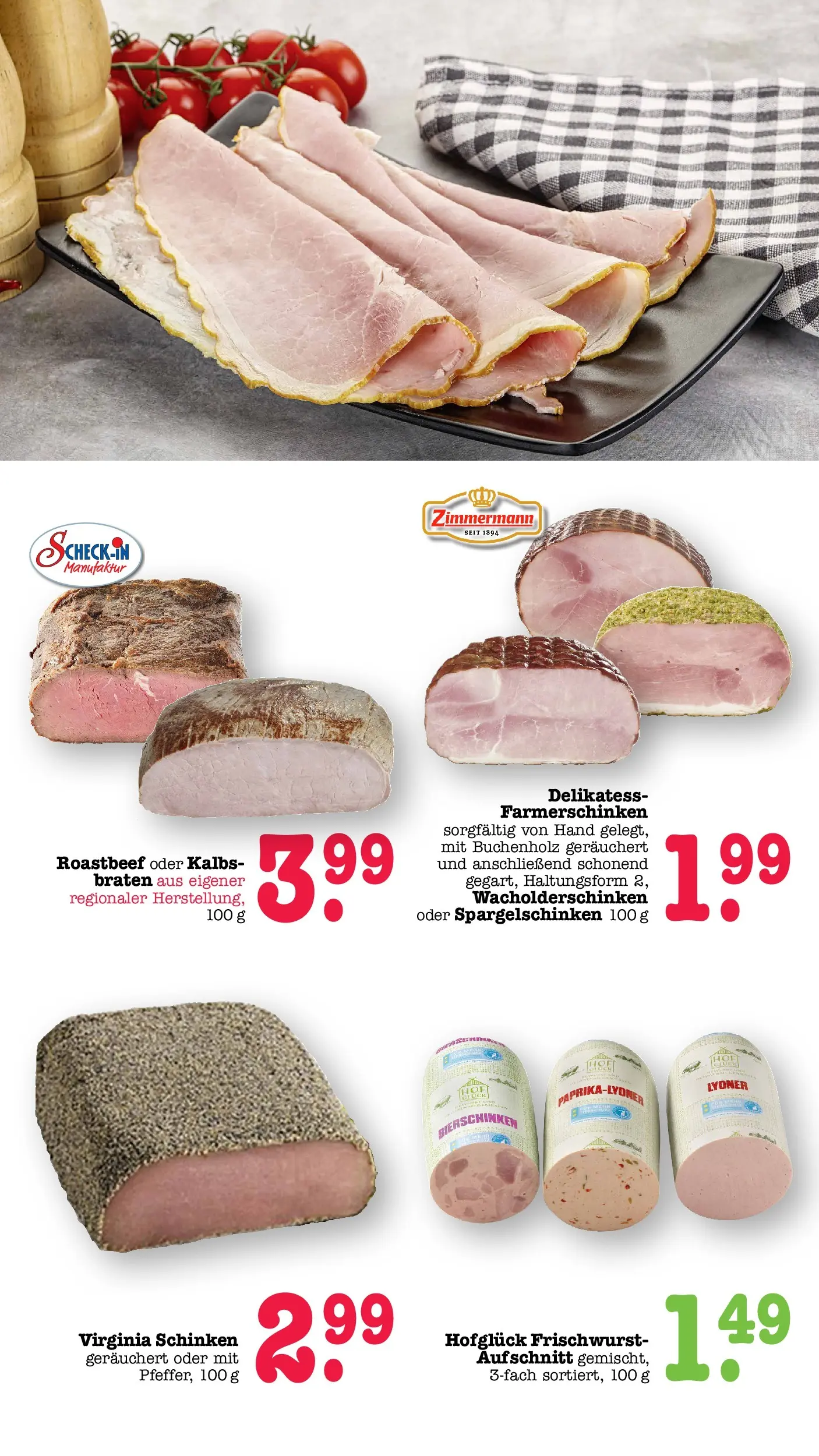 E center Prospekt Mainz-Weisenau	 (ab 03.05.2026) zum Blättern | Seite: 16 | Produkte: Roastbeef, Schinken