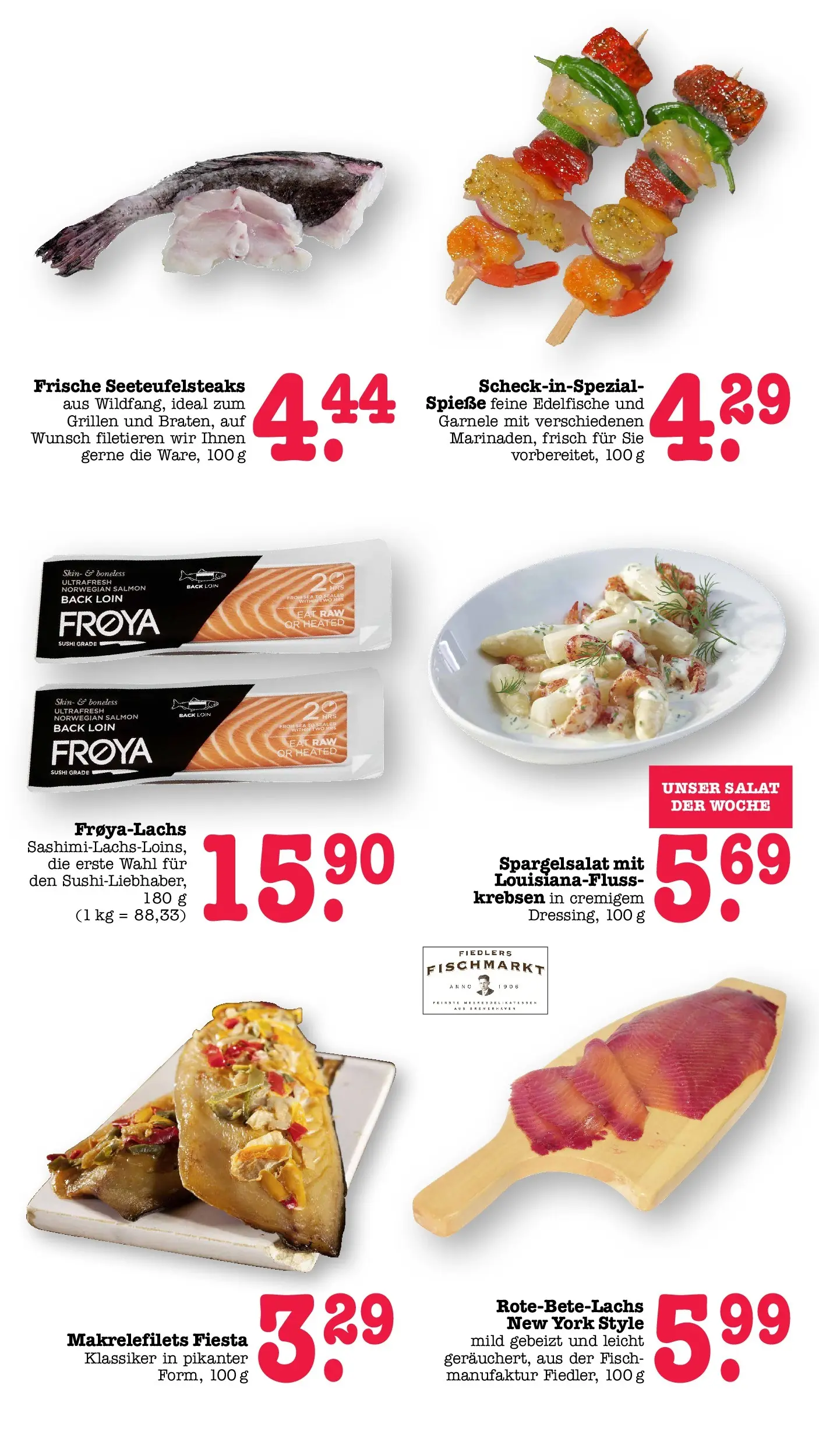 E center Prospekt Mainz-Weisenau	 (ab 03.05.2026) zum Blättern | Seite: 28 | Produkte: Spieße, Fisch, Salat