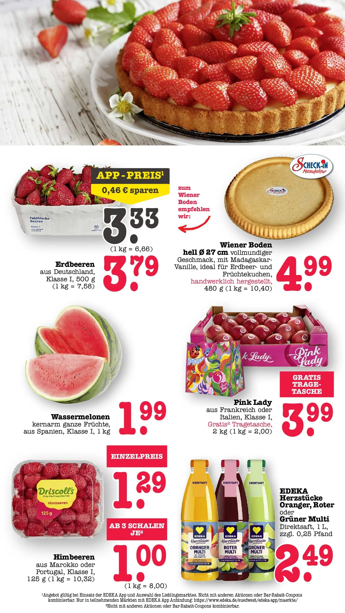 E center Prospekt Mainz-Weisenau	 (ab 03.05.2026) zum Blättern | Seite: 30 | Produkte: Himbeeren, Tasche, Erdbeeren