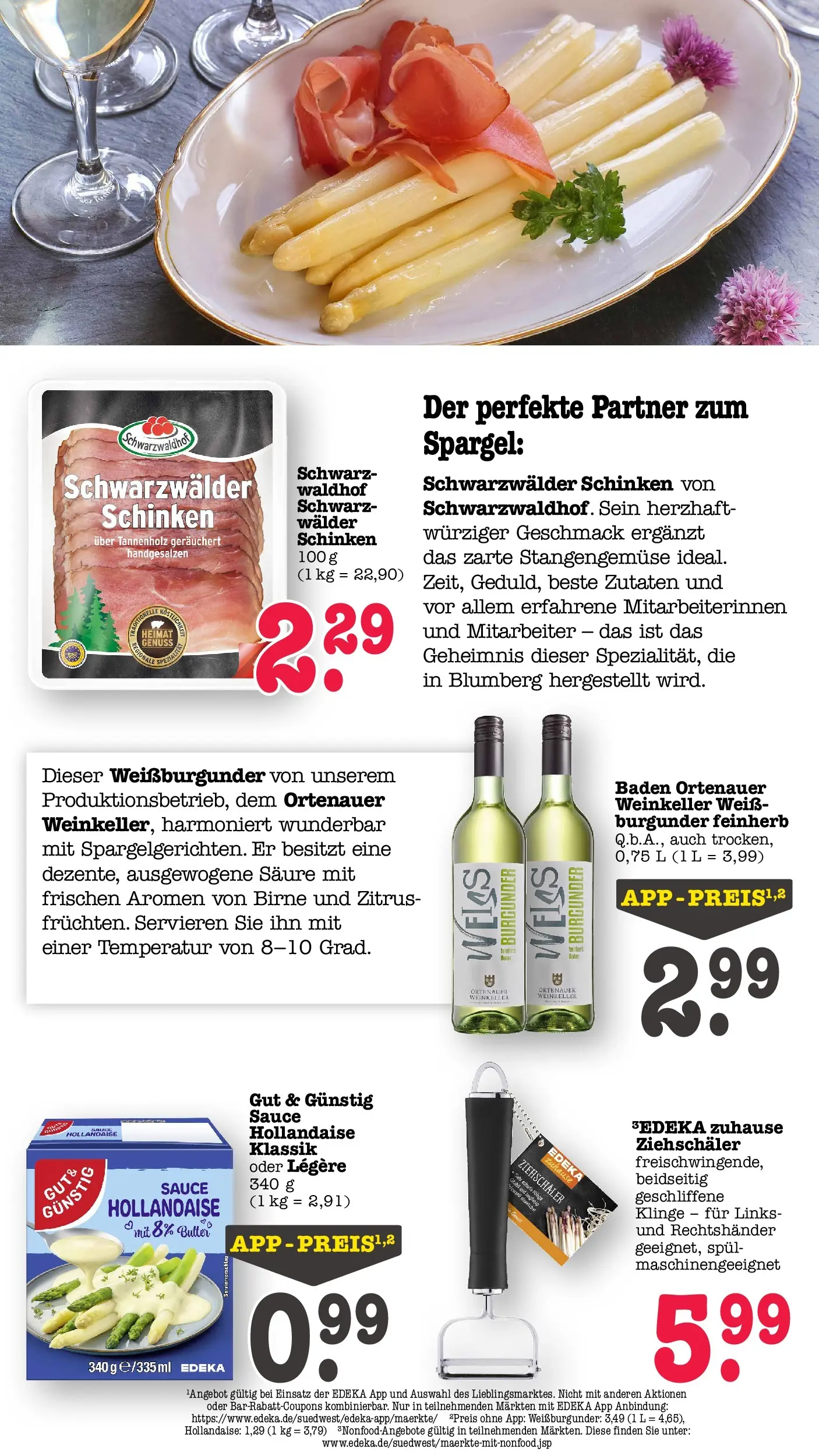 E center Prospekt Mainz-Weisenau	 (ab 03.05.2026) zum Blättern | Seite: 33 | Produkte: Butter, Spargel, Birne, Schinken