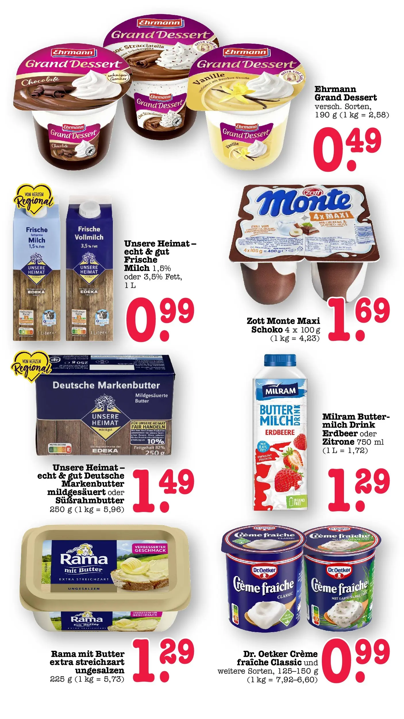 E center Prospekt Mainz-Weisenau	 (ab 03.05.2026) zum Blättern | Seite: 38 | Produkte: Rama, Milch, Butter, Milram