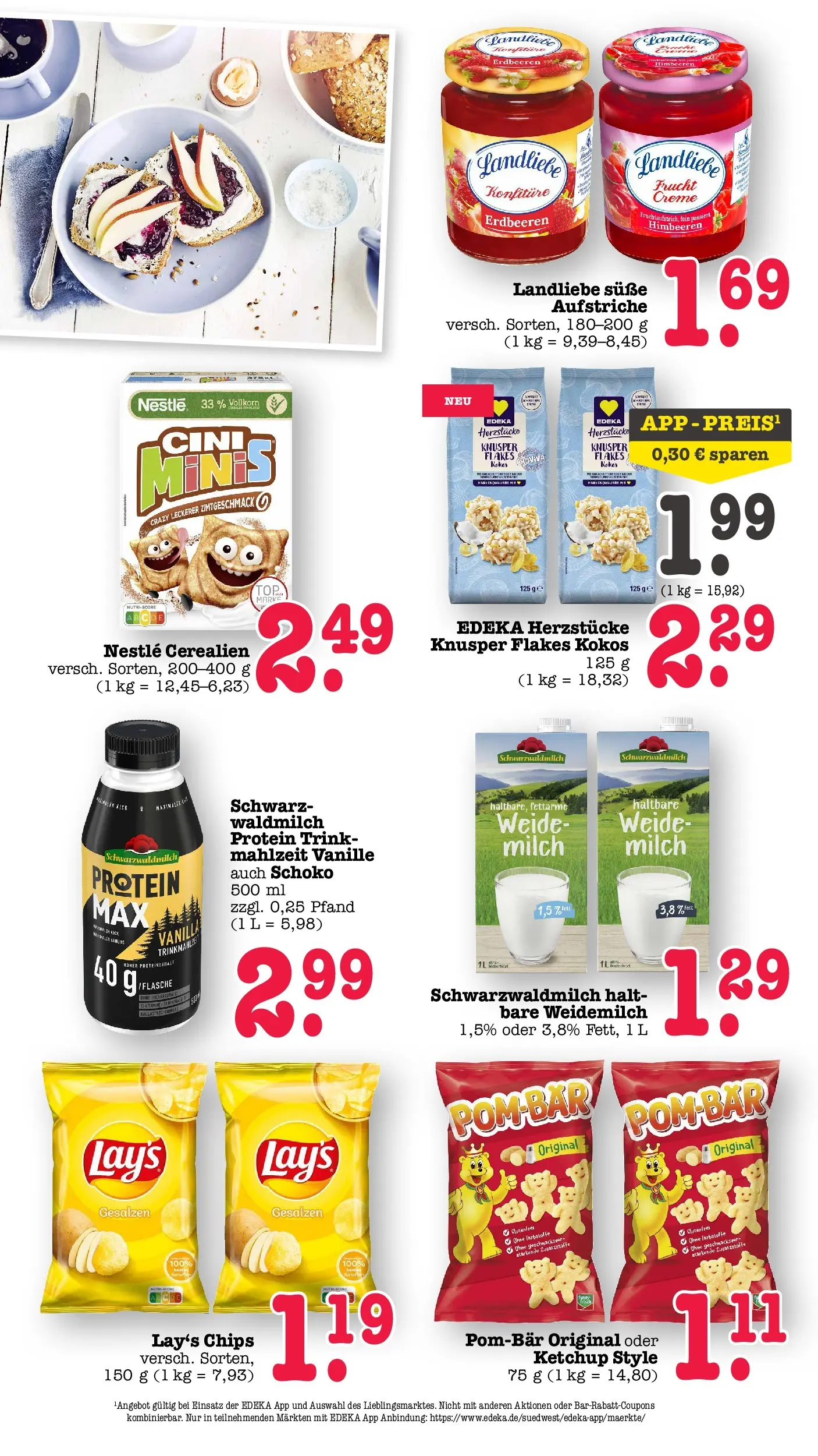 E center Prospekt Mainz-Weisenau	 (ab 03.05.2026) zum Blättern | Seite: 43 | Produkte: Himbeeren, Milch, Creme, Ketchup