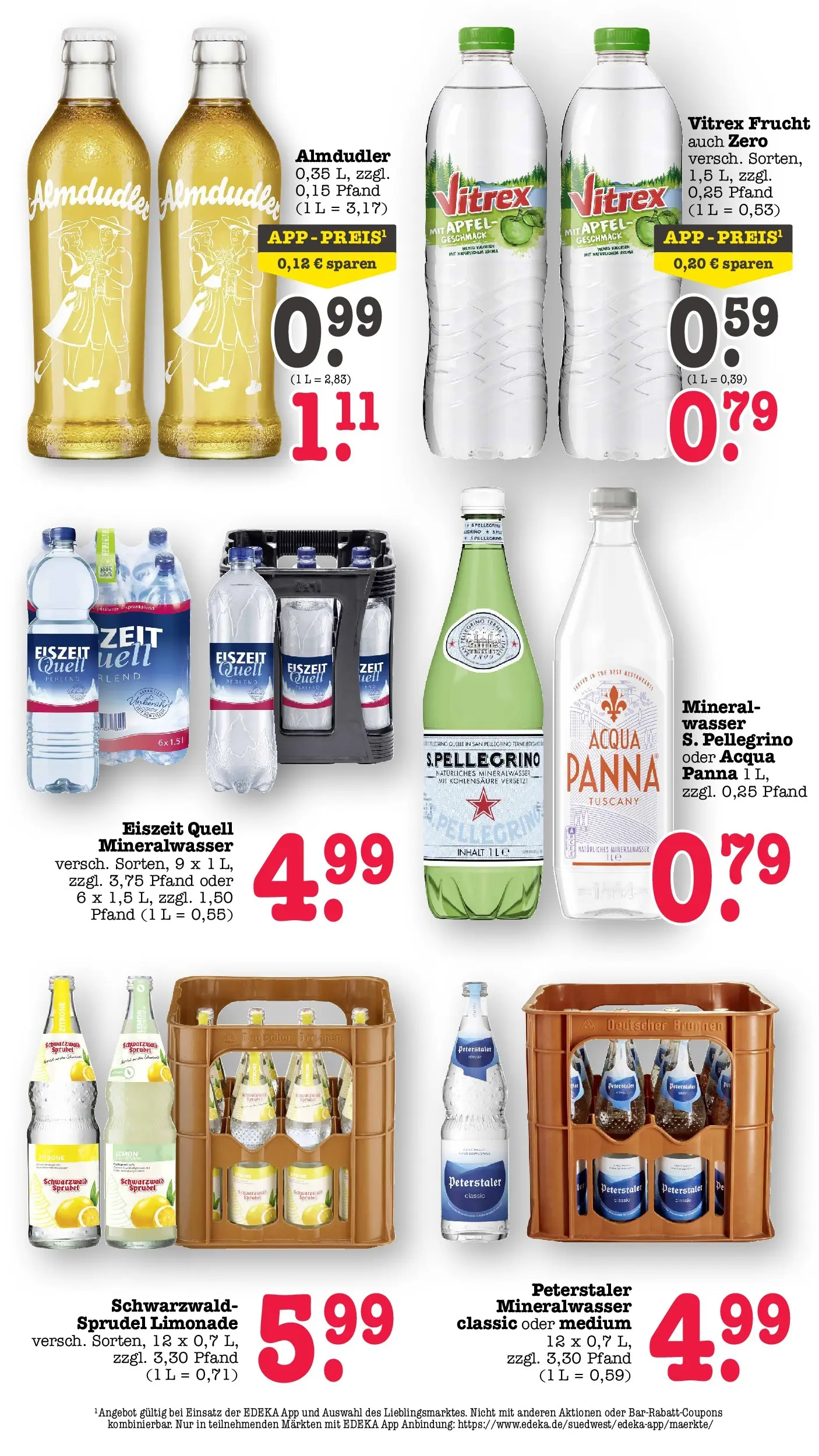 E center Prospekt Kuppenheim-Oberndorf	 (ab 04.05.2026) zum Blättern | Seite: 49 | Produkte: Äpfel, Limonade, Mineralwasser, Wasser
