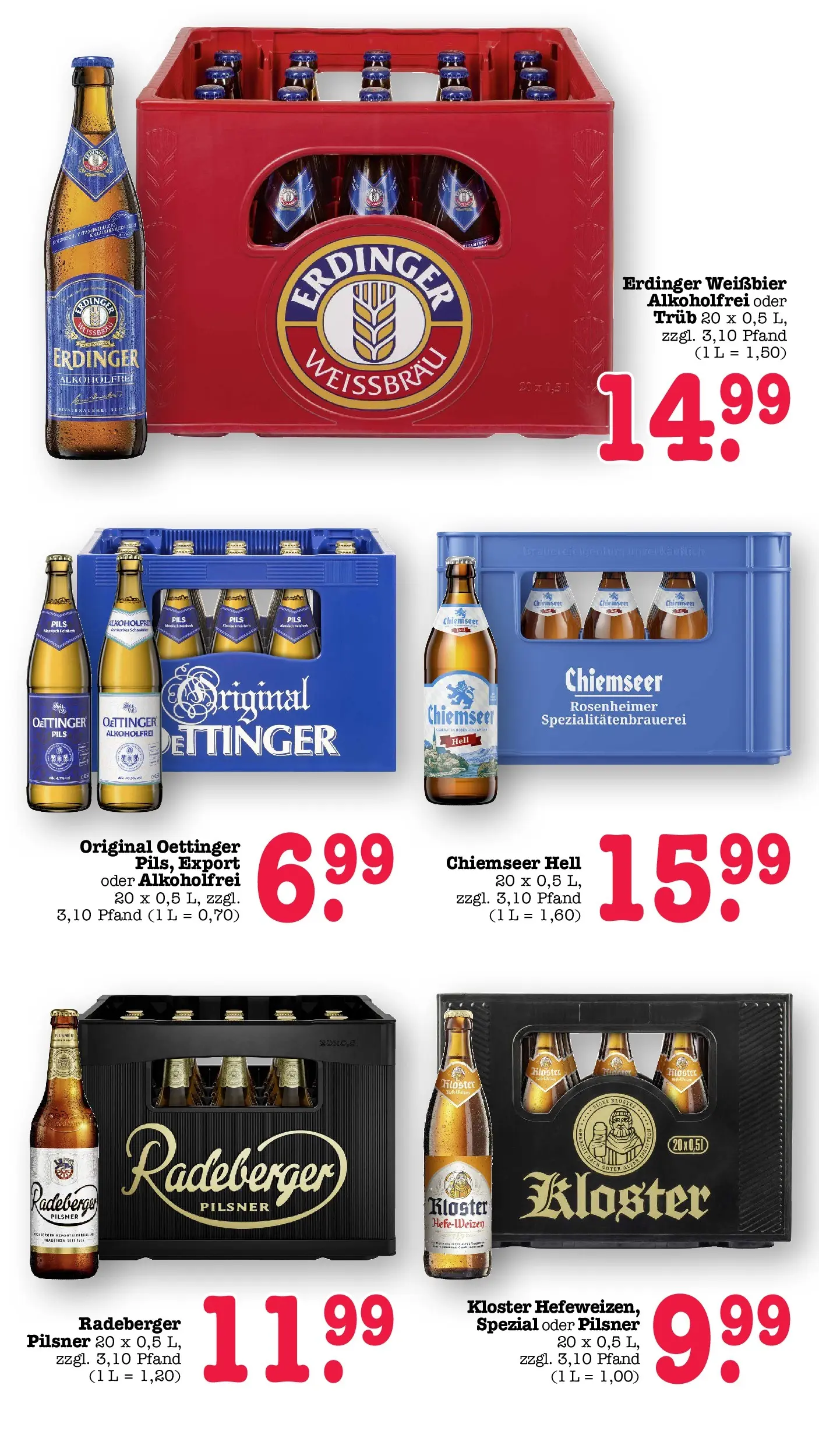 E center Prospekt Mainz-Weisenau	 (ab 03.05.2026) zum Blättern | Seite: 51 | Produkte: Erdinger, Weißbier, Pils, Oettinger
