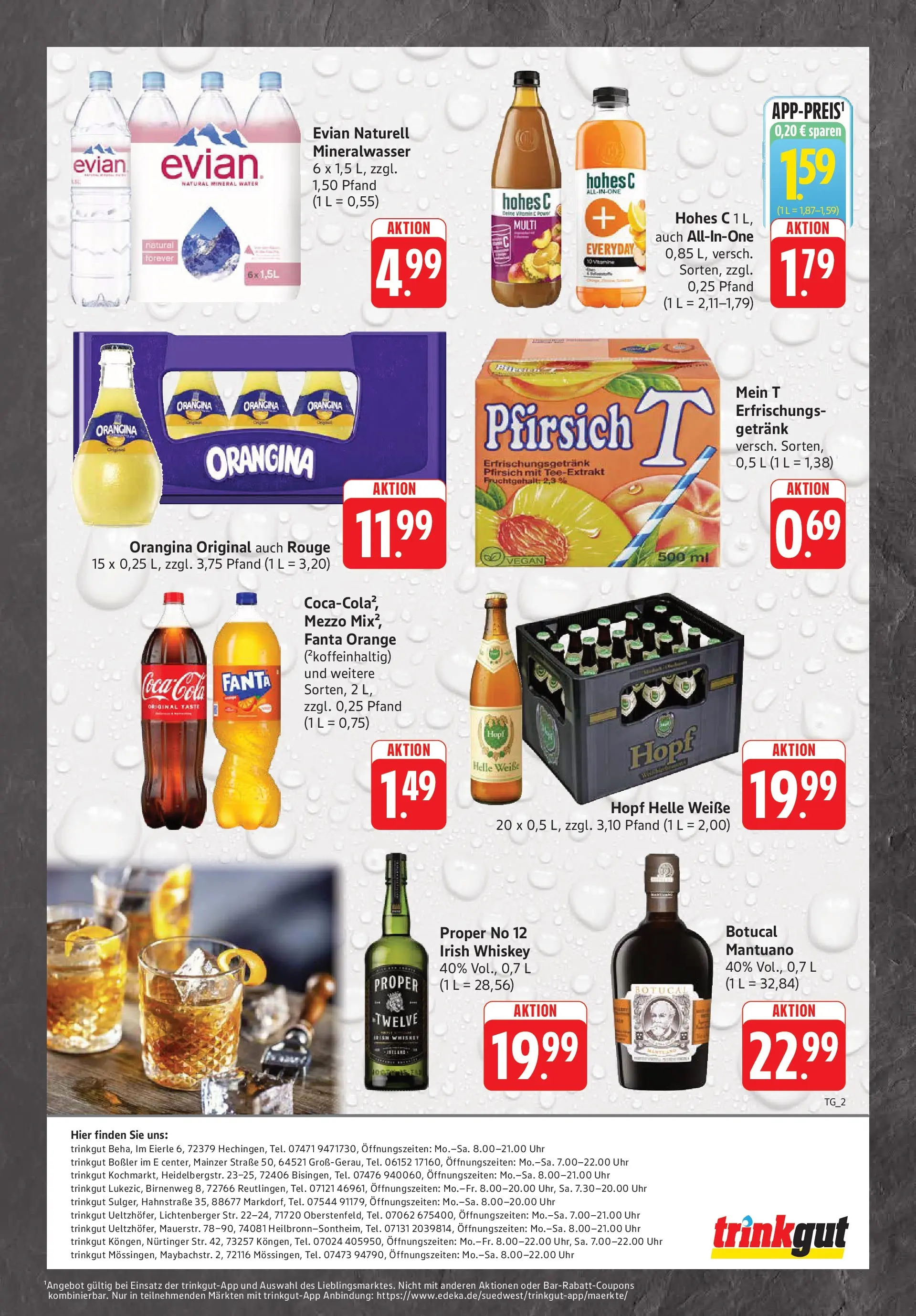 Trinkgut Prospekt Heilbronn-Sontheim	 (ab 03.05.2026) » Angebote online | Seite: 2 | Produkte: Coca cola, Mineralwasser, Whiskey, Uhr