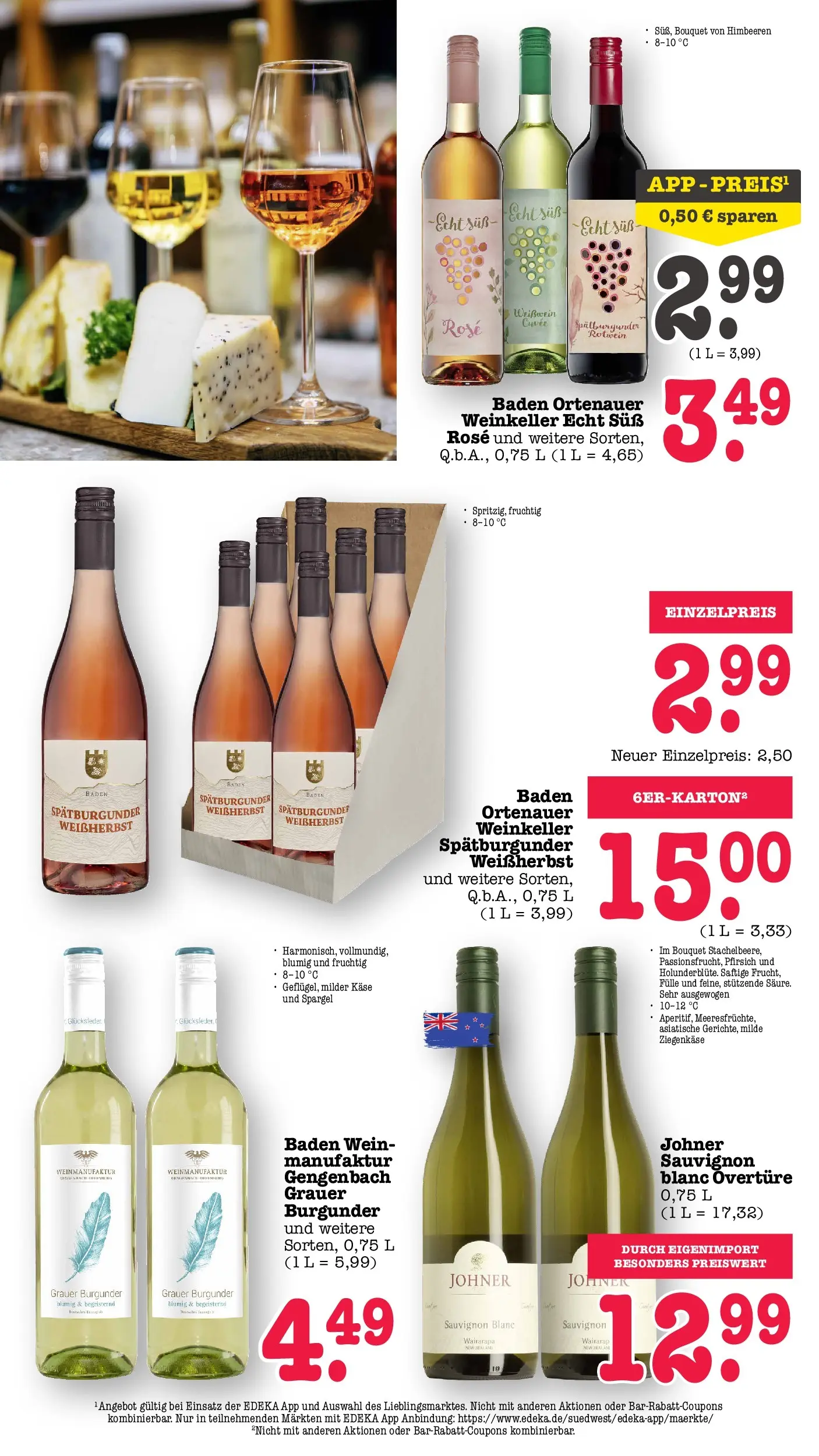 E center Prospekt Kuppenheim-Oberndorf	 (ab 04.05.2026) zum Blättern | Seite: 57 | Produkte: Himbeeren, Weißwein, Spargel, Wein