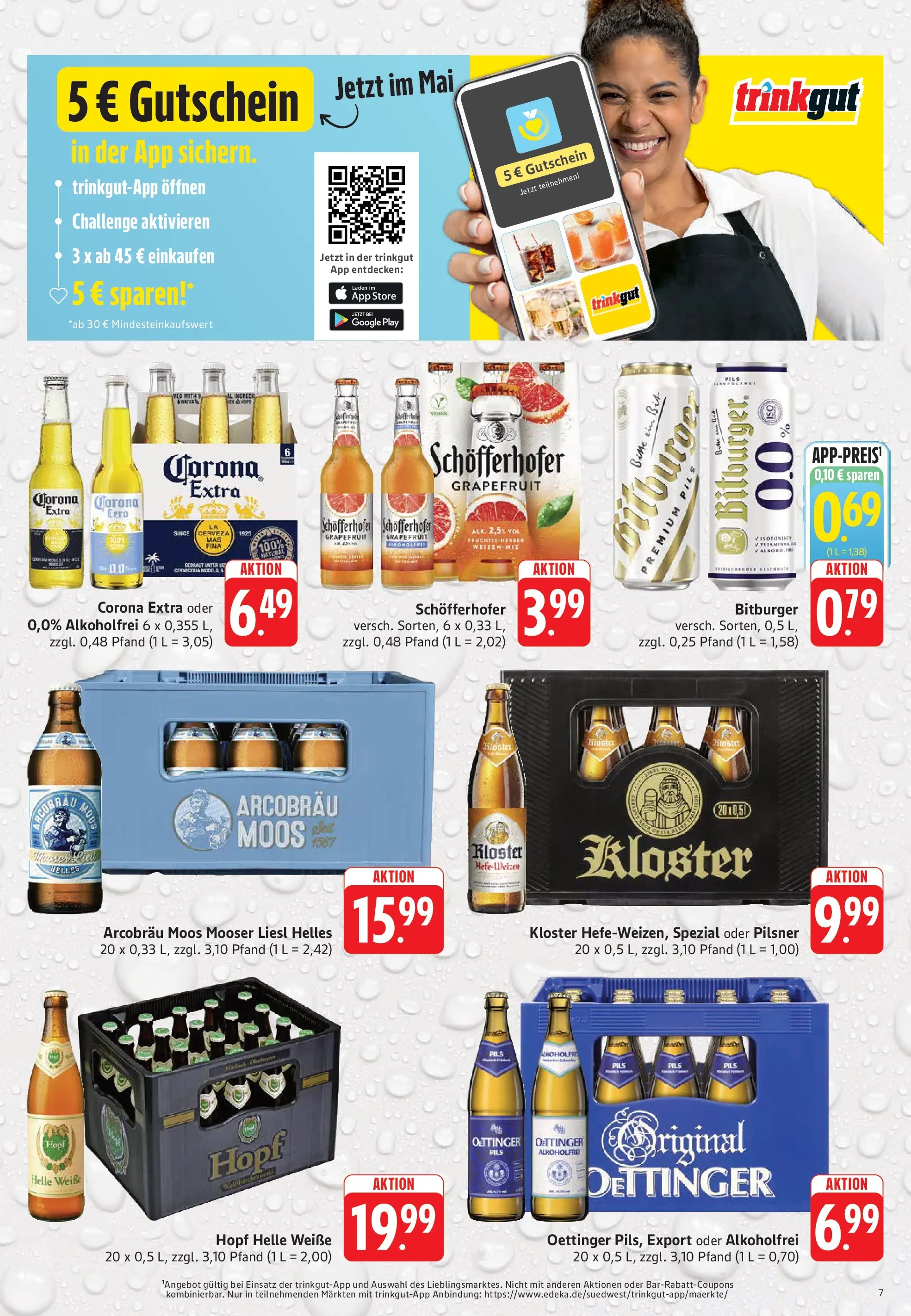 Trinkgut Prospekt Dossenheim	 (ab 03.05.2026) » Angebote online | Seite: 7 | Produkte: Bitburger, Pils, Oettinger, Grapefruit