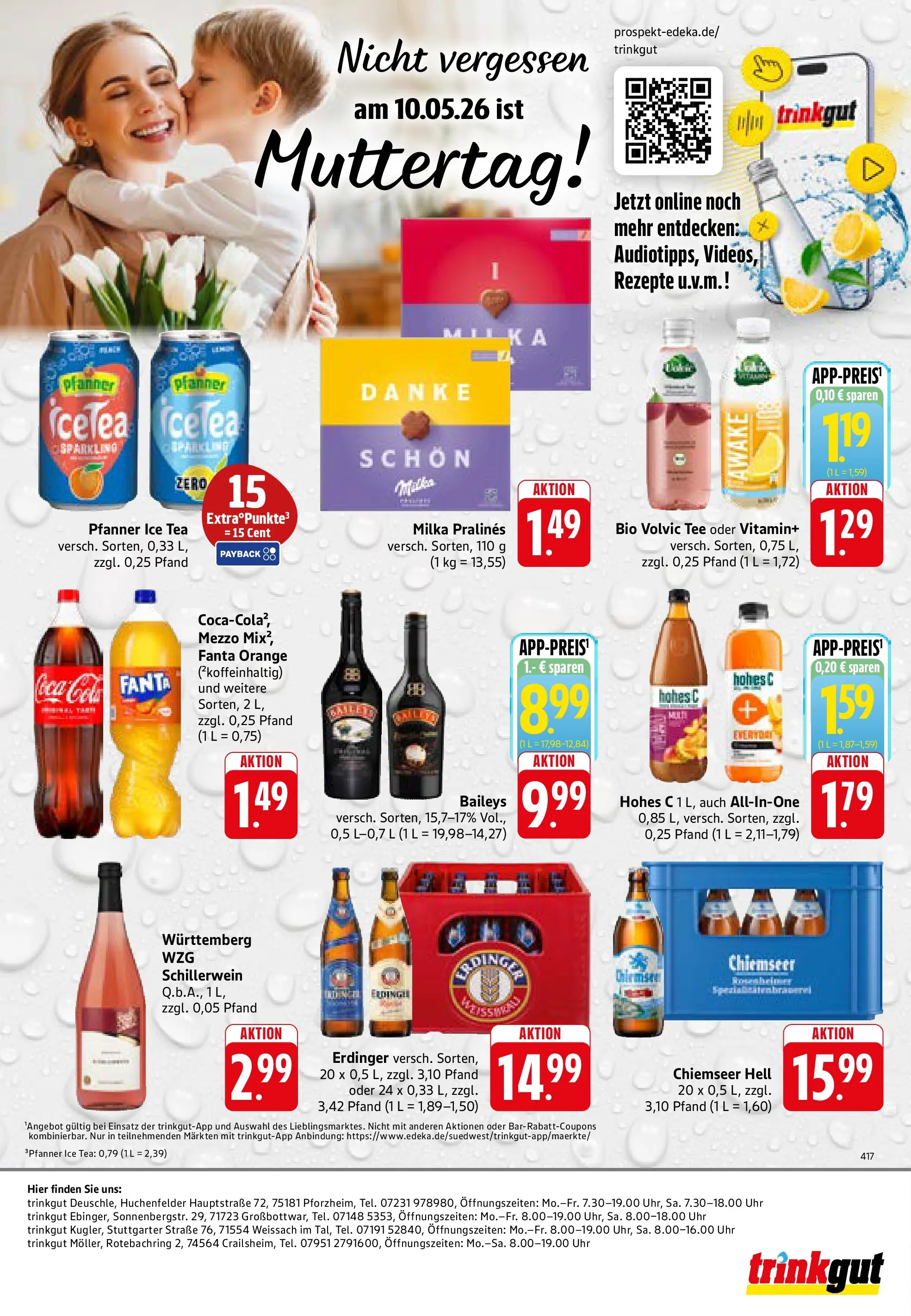 Trinkgut Prospekt Crailsheim	 (ab 03.05.2026) » Angebote online | Seite: 8 | Produkte: Fanta, Cola, Volvic, Uhr