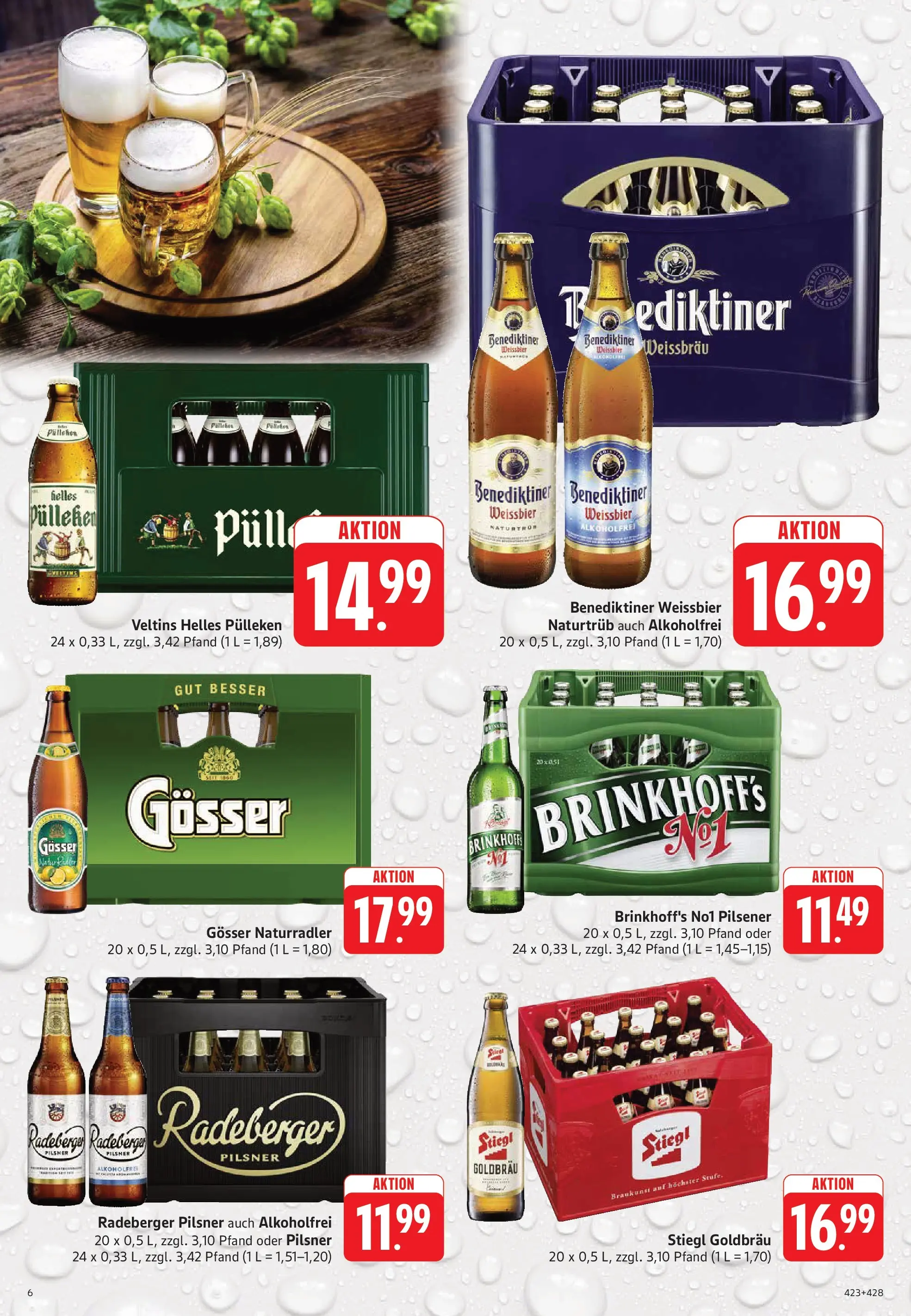 Trinkgut Prospekt Frankfurt A.M.	 (ab 03.05.2026) » Angebote online | Seite: 6 | Produkte: Helles pulleken, Weißbier, Radeberger pilsner, Veltins