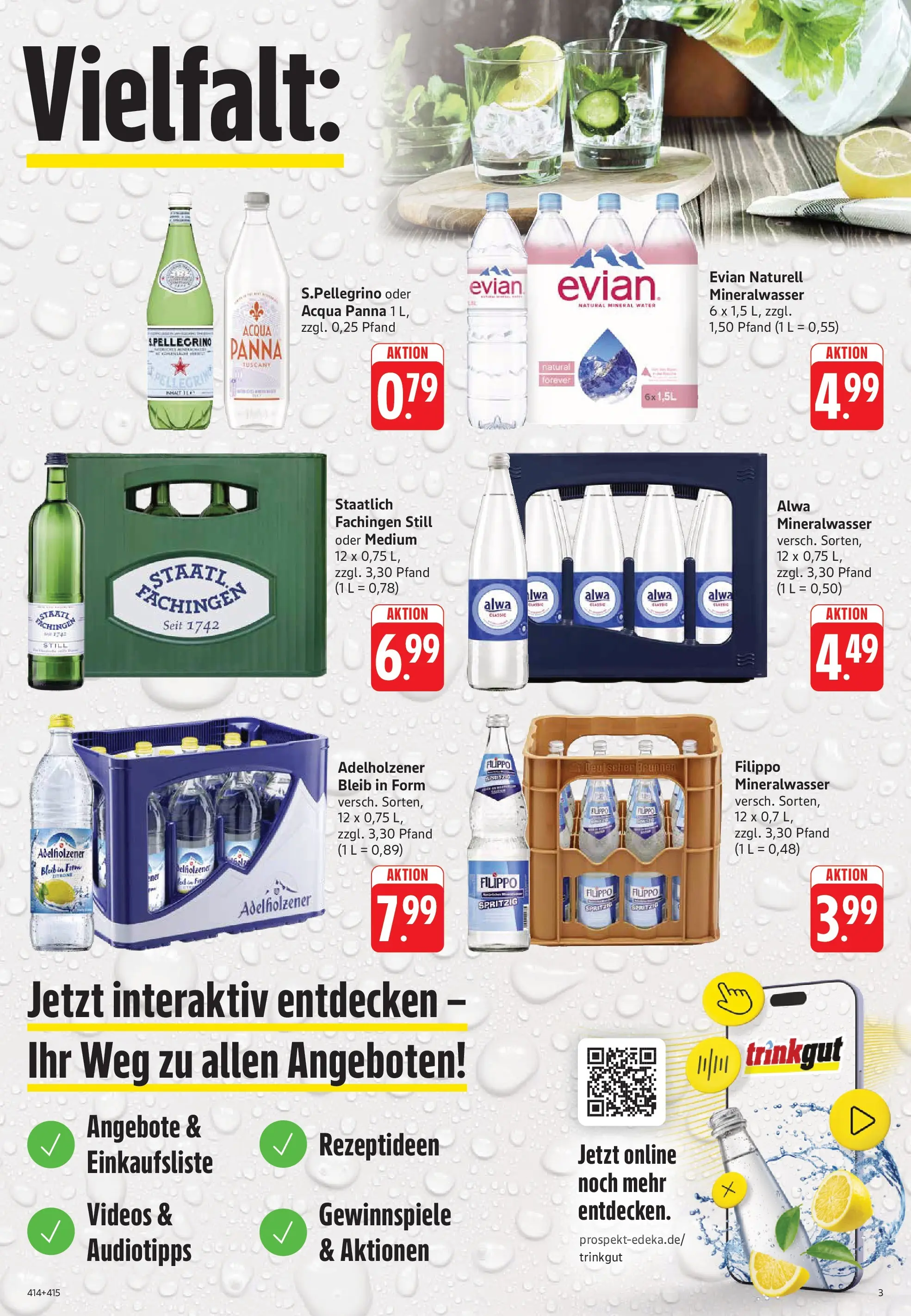Trinkgut Prospekt Schramberg	 (ab 04.05.2026) » Angebote online | Seite: 3 | Produkte: Adelholzener, Mineralwasser