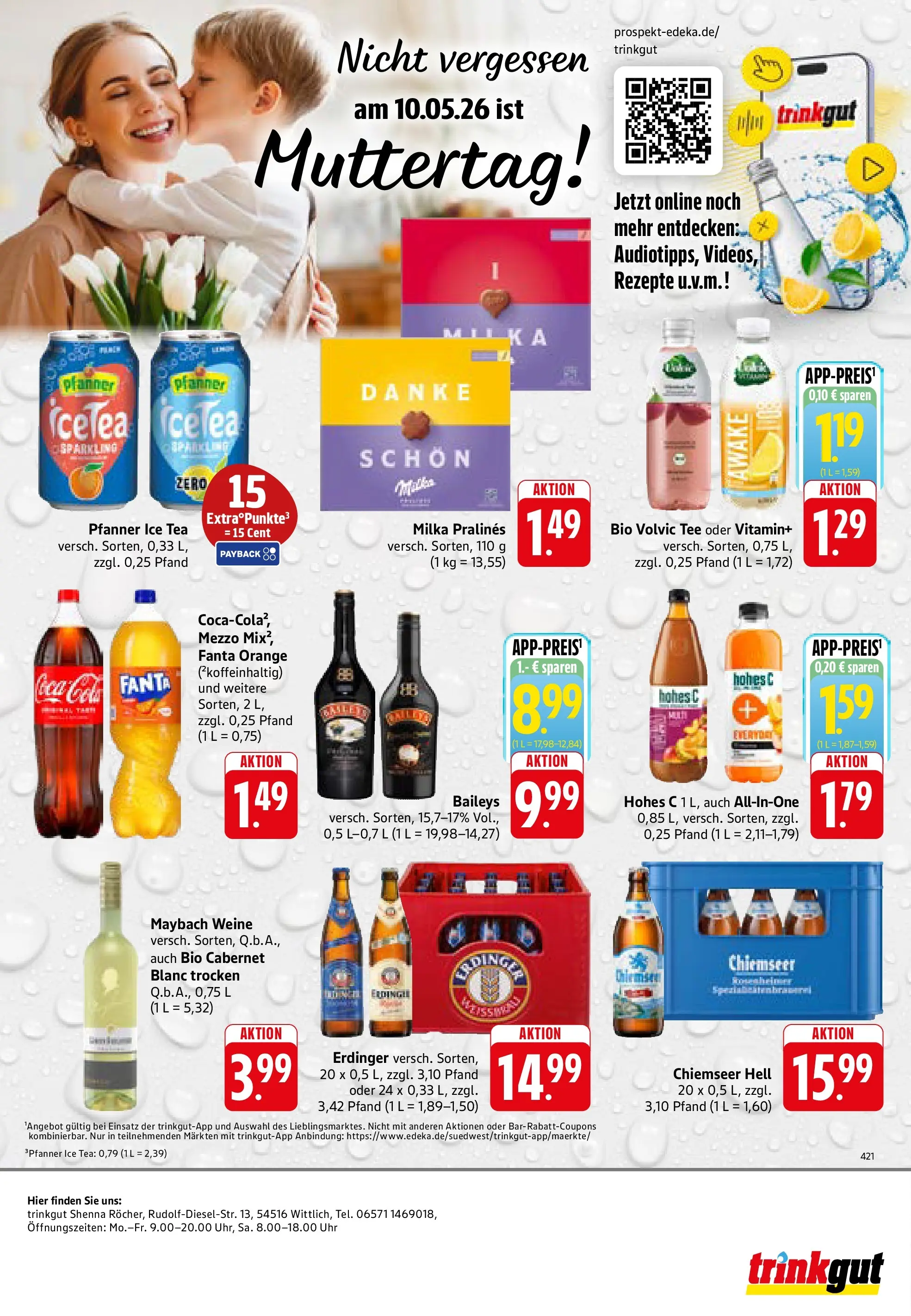 Trinkgut Prospekt Wittlich	 (ab 03.05.2026) » Angebote online | Seite: 8 | Produkte: Fanta, Erdinger, Cola, Milka