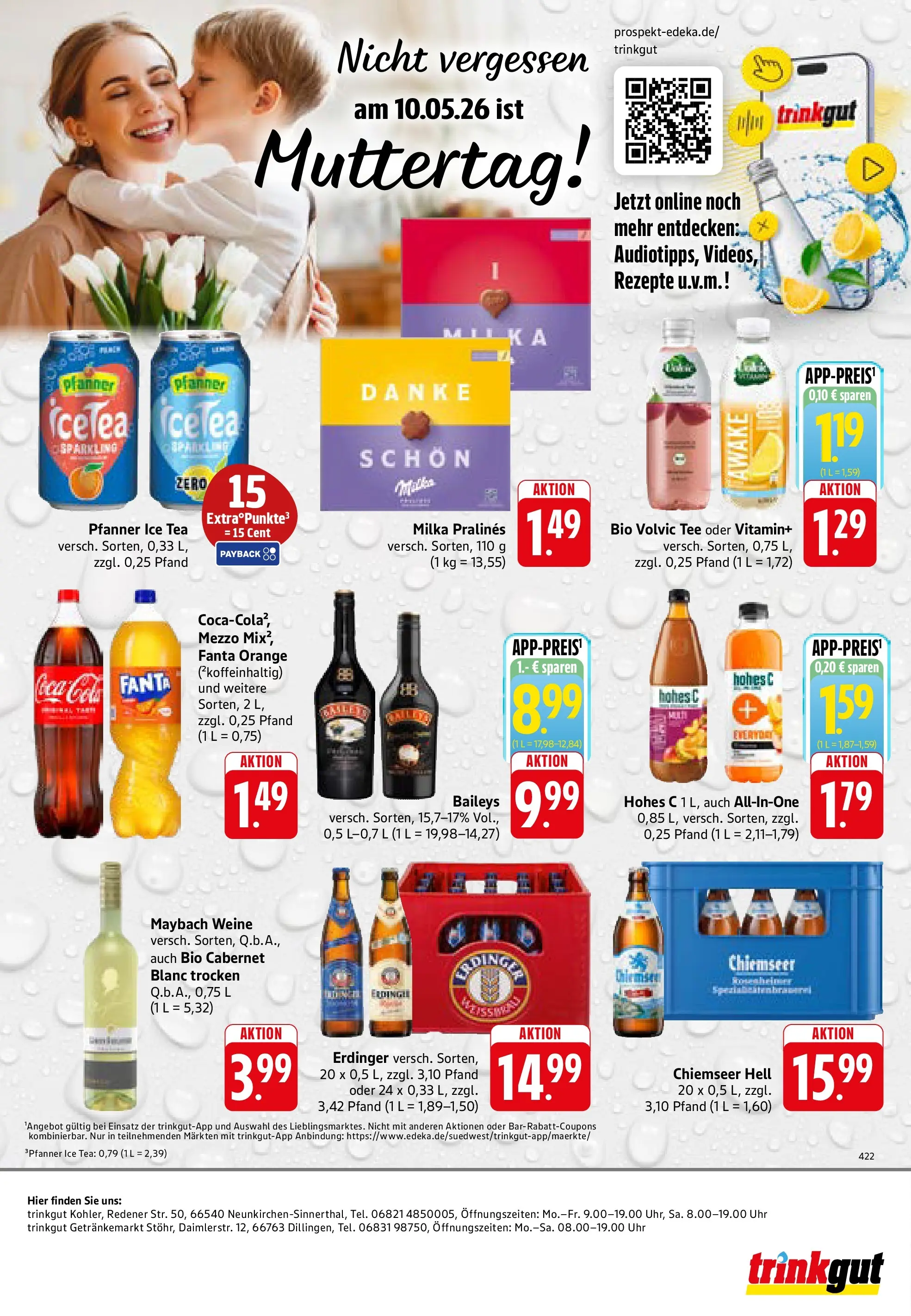 Trinkgut Prospekt Dillingen	 (ab 03.05.2026) » Angebote online | Seite: 8 | Produkte: Fanta, Erdinger, Baileys, Hohes c