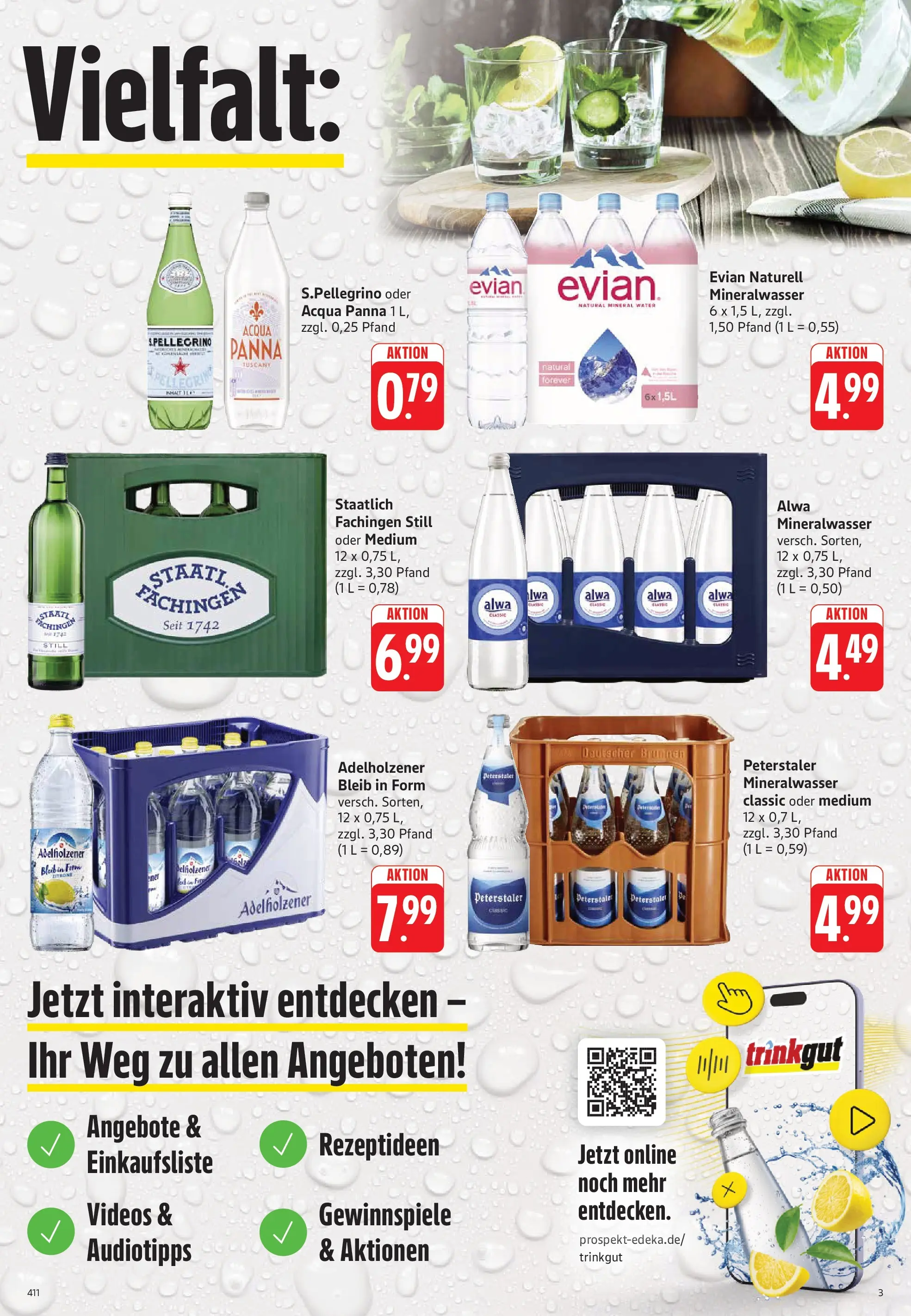 Trinkgut Prospekt Karlsbad - Langensteinbach	 (ab 03.05.2026) » Angebote online | Seite: 3 | Produkte: Adelholzener, Mineralwasser