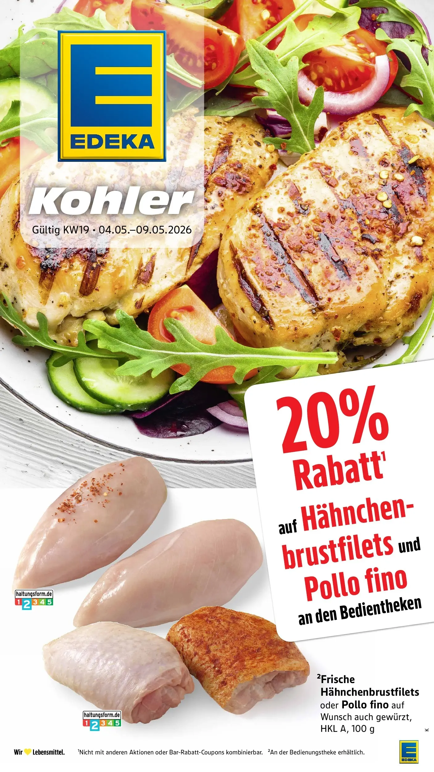 E center Prospekt Hohberg-Niederschopfheim	 (ab 04.05.2026) zum Blättern | Seite: 6 | Produkte: Hahnchen