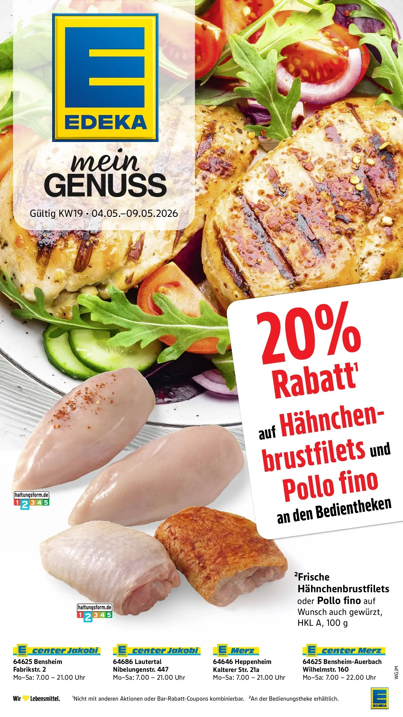 E center Prospekt Lautertal-Lautern	 (ab 04.05.2026) zum Blättern | Seite: 6 | Produkte: Hahnchen, Uhr