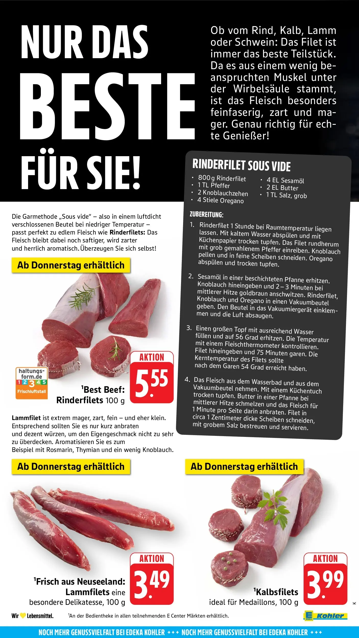E center Prospekt Hohberg-Niederschopfheim	 (ab 04.05.2026) zum Blättern | Seite: 56 | Produkte: Rinderfilet, Wasser, Pfeffer, Knoblauch