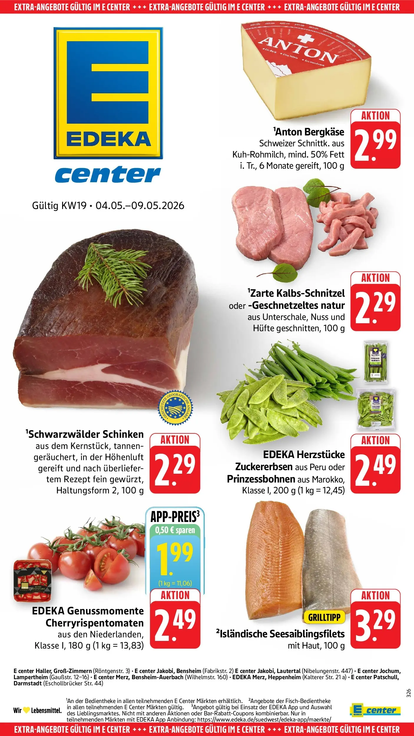 E center Prospekt Groß-Zimmern	 (ab 04.05.2026) zum Blättern | Seite: 55 | Produkte: Schinken