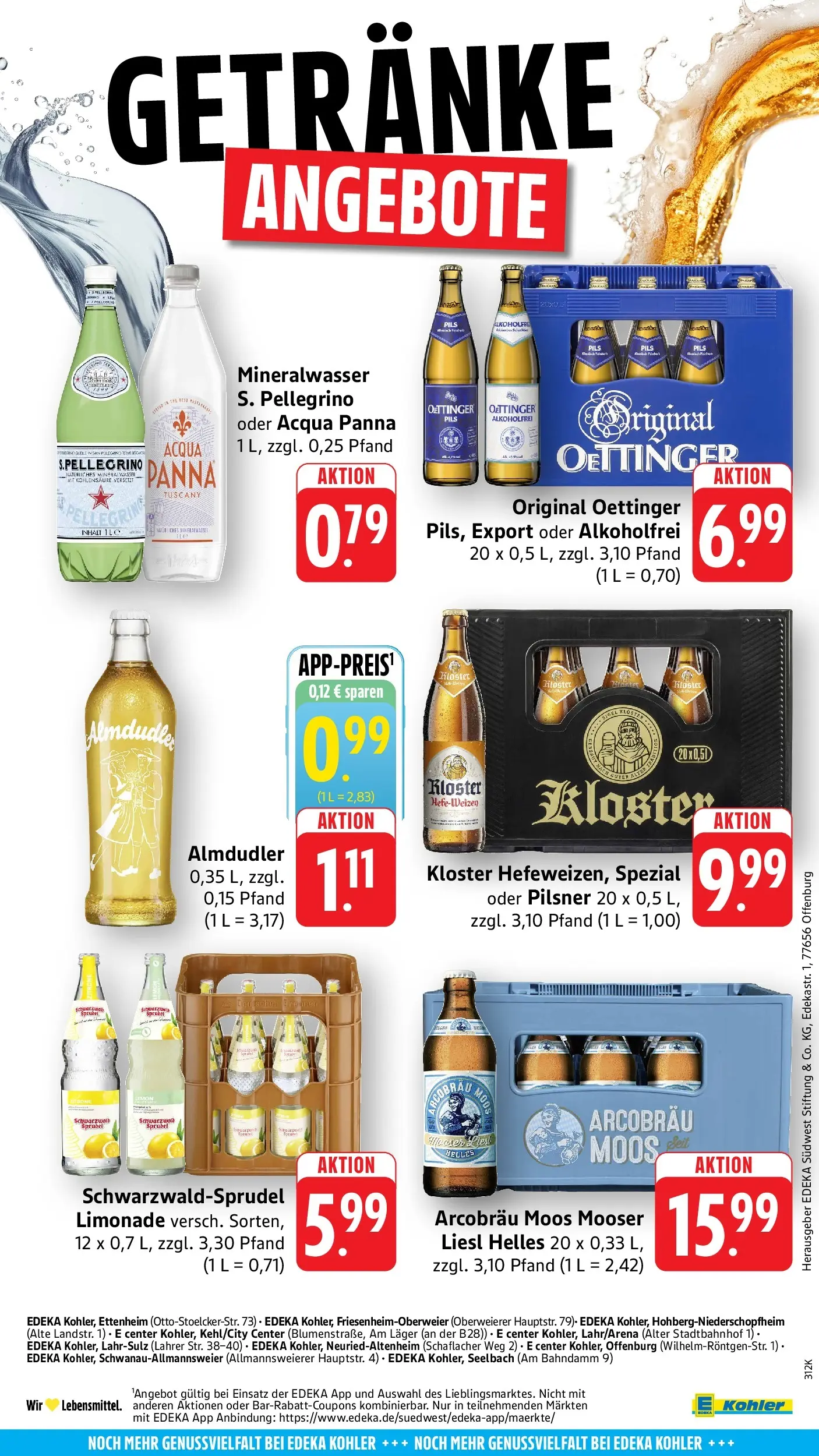 E center Prospekt Hohberg-Niederschopfheim	 (ab 04.05.2026) zum Blättern | Seite: 68 | Produkte: Pils, Limonade, Oettinger, Mineralwasser