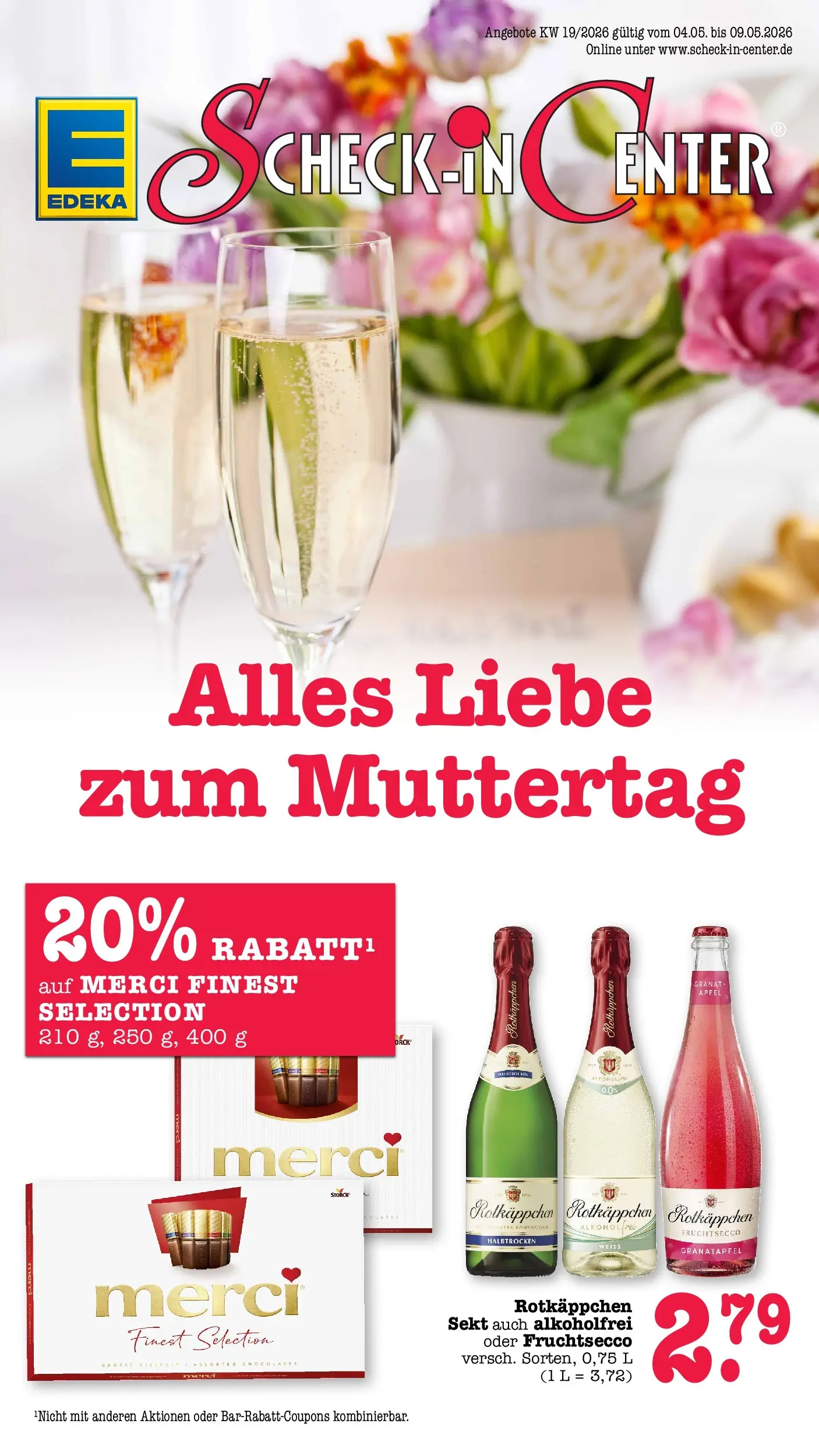 E center Prospekt Mainz-Weisenau	 (ab 03.05.2026) zum Blättern | Seite: 6 | Produkte: Granatapfel, Sekt, Äpfel, Fruchtsecco