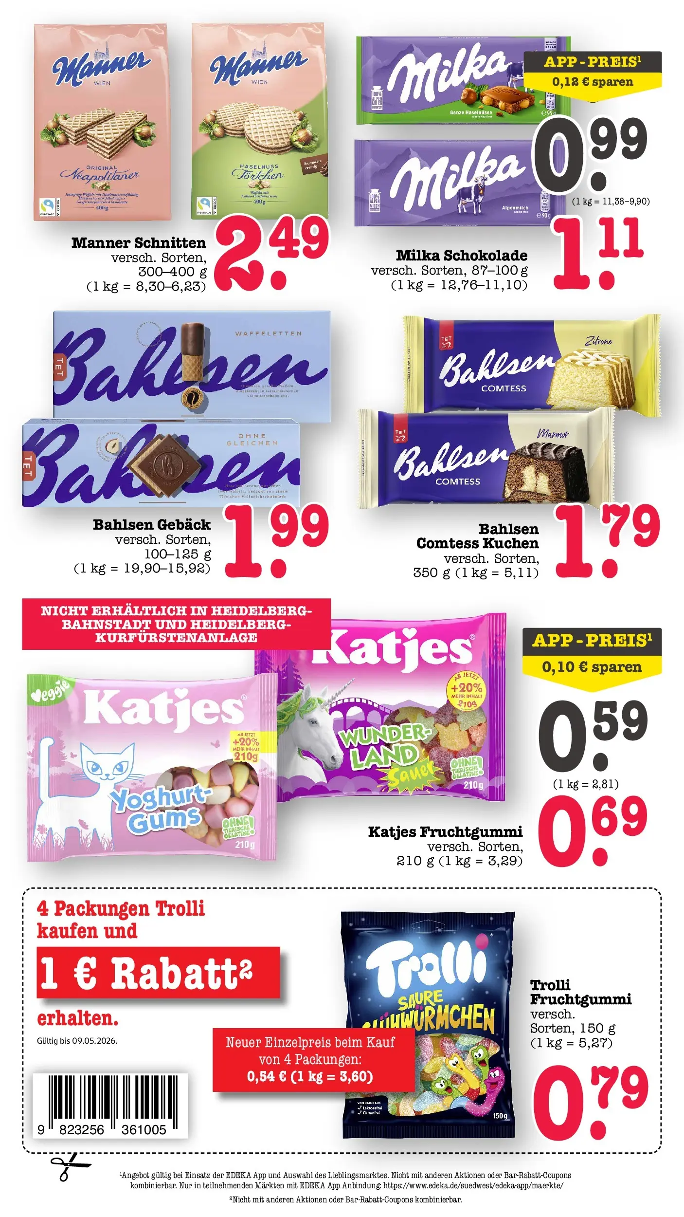 E center Prospekt Heidelberg	 (ab 04.05.2026) zum Blättern | Seite: 44 | Produkte: Schokolade, Milka schokolade, Zitrone, Kuchen