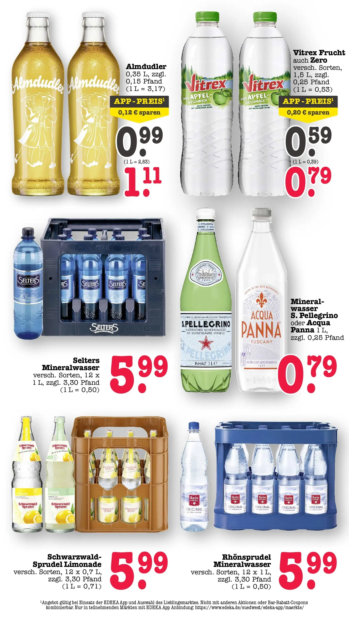E center Prospekt Mainz-Weisenau	 (ab 03.05.2026) zum Blättern | Seite: 49 | Produkte: Äpfel, Limonade, Wasser, Rhonsprudel