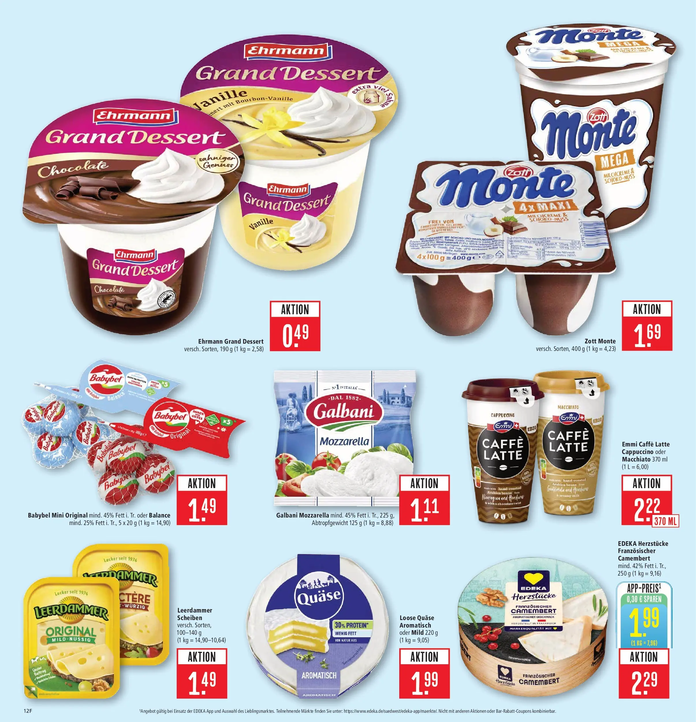 Marktkauf Prospekt Böblingen	 (ab 04.05.2026) » Angebote online | Seite: 20 | Produkte: Ehrmann grand dessert, Mozzarella, Leerdammer, Babybel