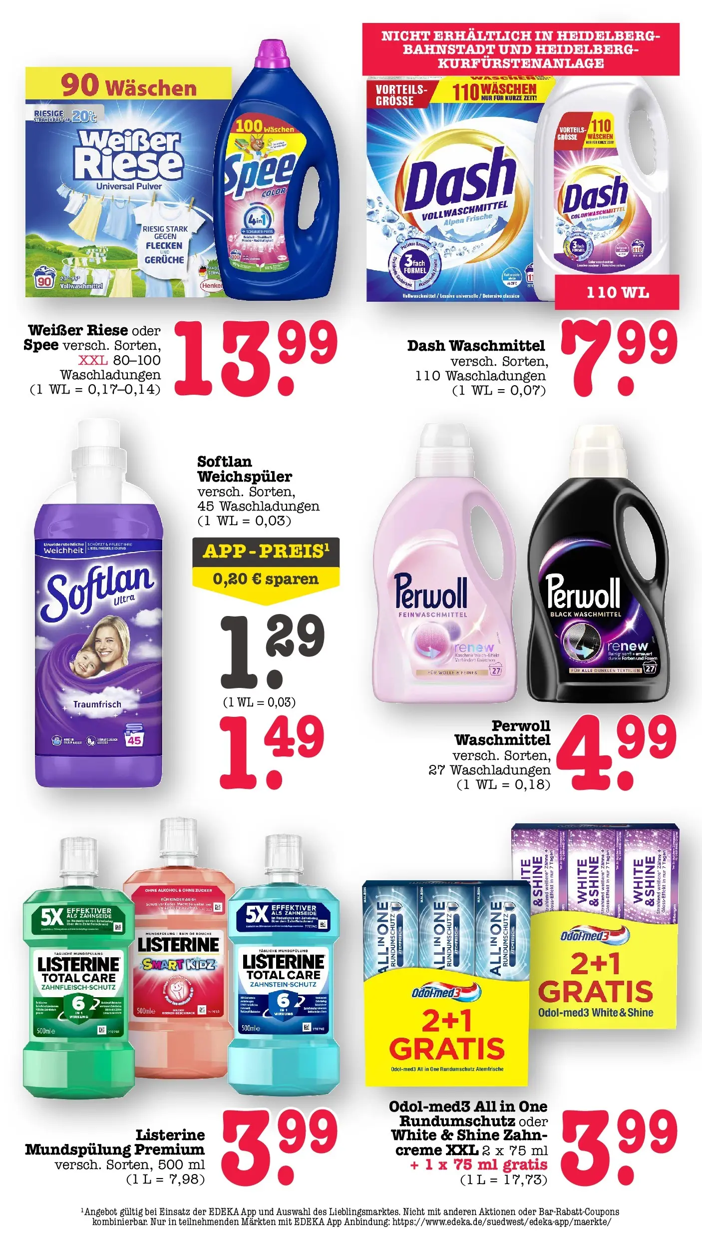 E center Prospekt Heidelberg	 (ab 04.05.2026) zum Blättern | Seite: 60 | Produkte: Perwoll, Creme, Waschmittel, Listerine
