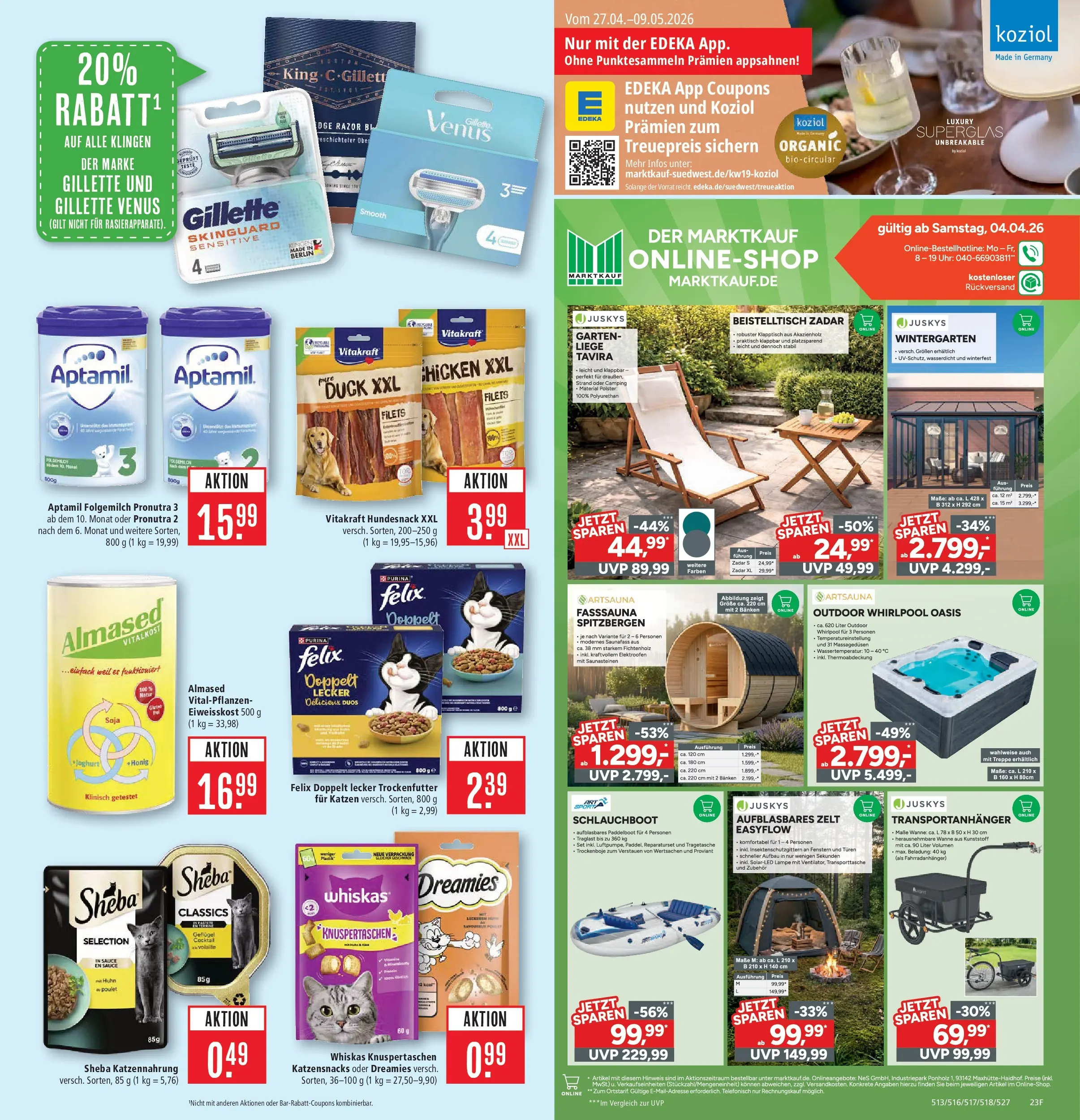 Marktkauf Prospekt Böblingen	 (ab 04.05.2026) » Angebote online | Seite: 33 | Produkte: Beistelltisch, Liege, Telefon, Uhr