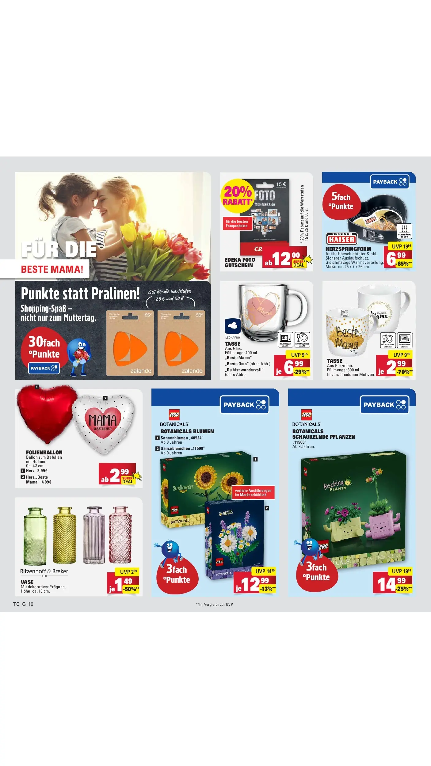 E center Prospekt Mainz-Weisenau	 (ab 03.05.2026) zum Blättern | Seite: 87 | Produkte: Blumen, Vase