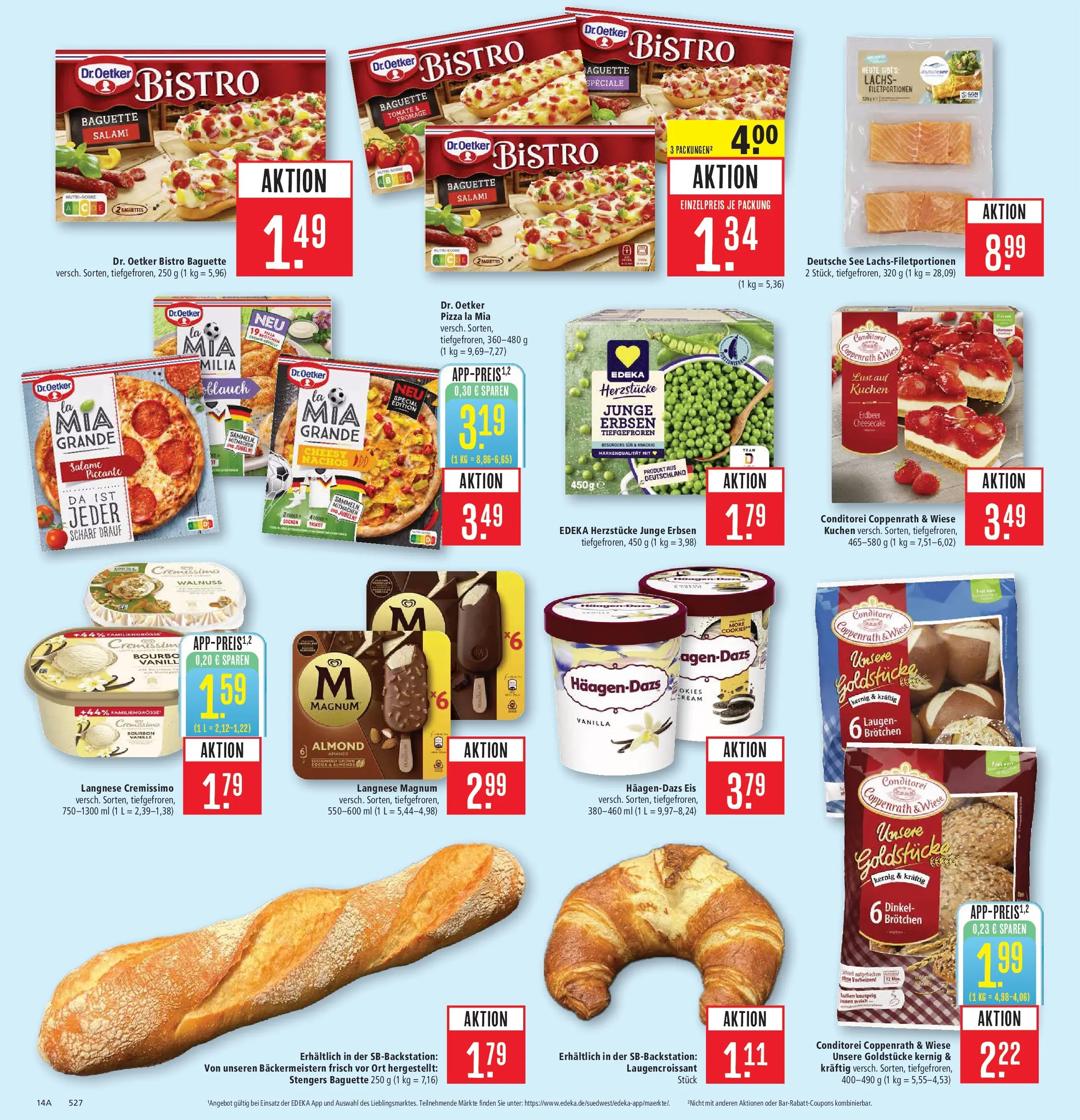 Marktkauf Prospekt Aschaffenburg	 (ab 04.05.2026) » Angebote online | Seite: 24 | Produkte: Langnese, Cremissimo, Eis, Erbsen