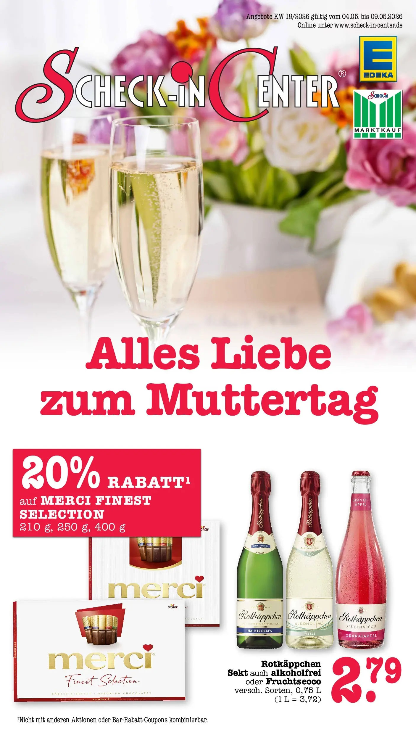 E center Prospekt Heidelberg	 (ab 04.05.2026) zum Blättern | Seite: 6 | Produkte: Merci, Fruchtsecco, Rock, Rotkäppchen
