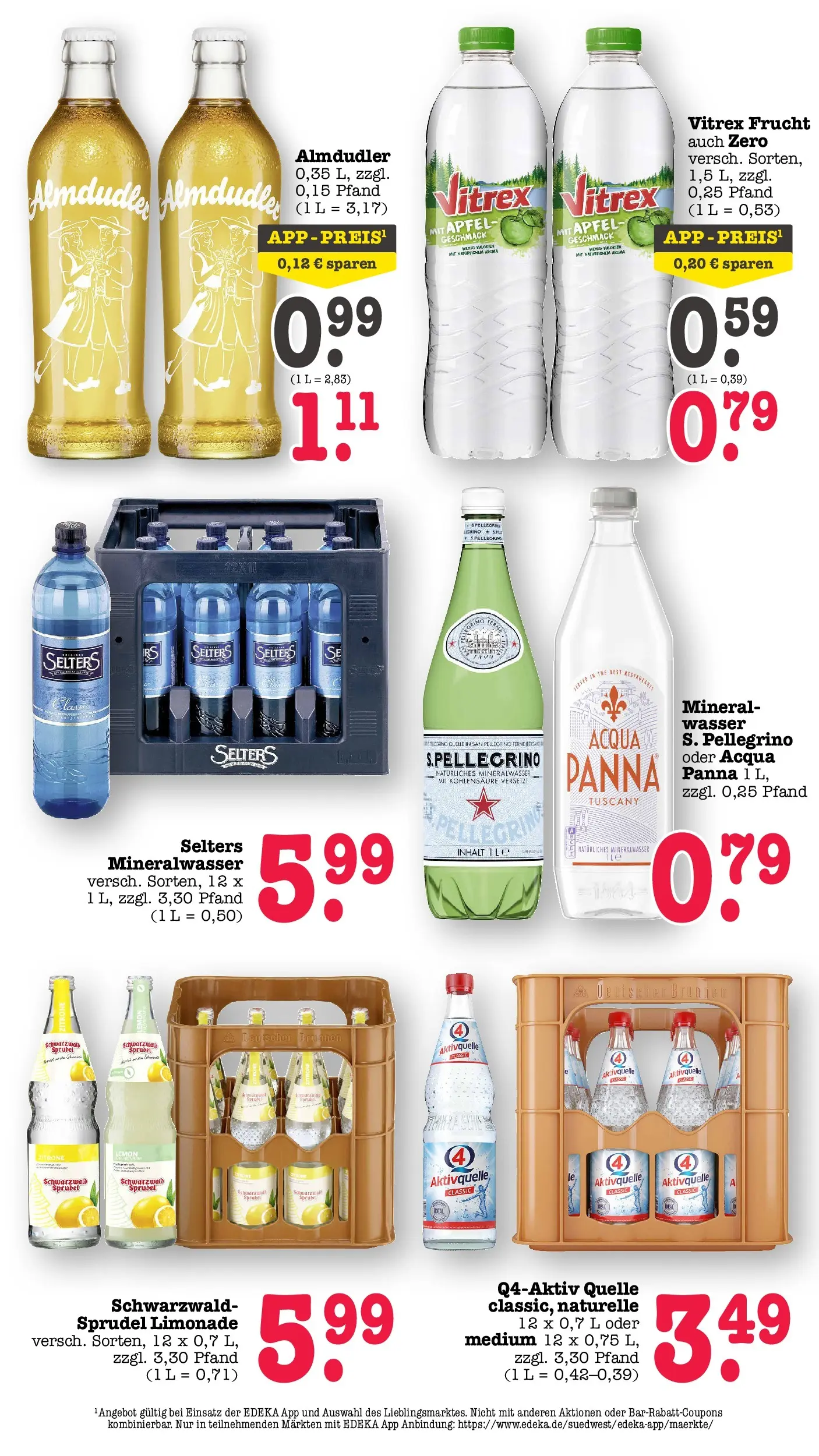E center Prospekt Heidelberg	 (ab 04.05.2026) zum Blättern | Seite: 49 | Produkte: Äpfel, Limonade, Mineralwasser, Wasser