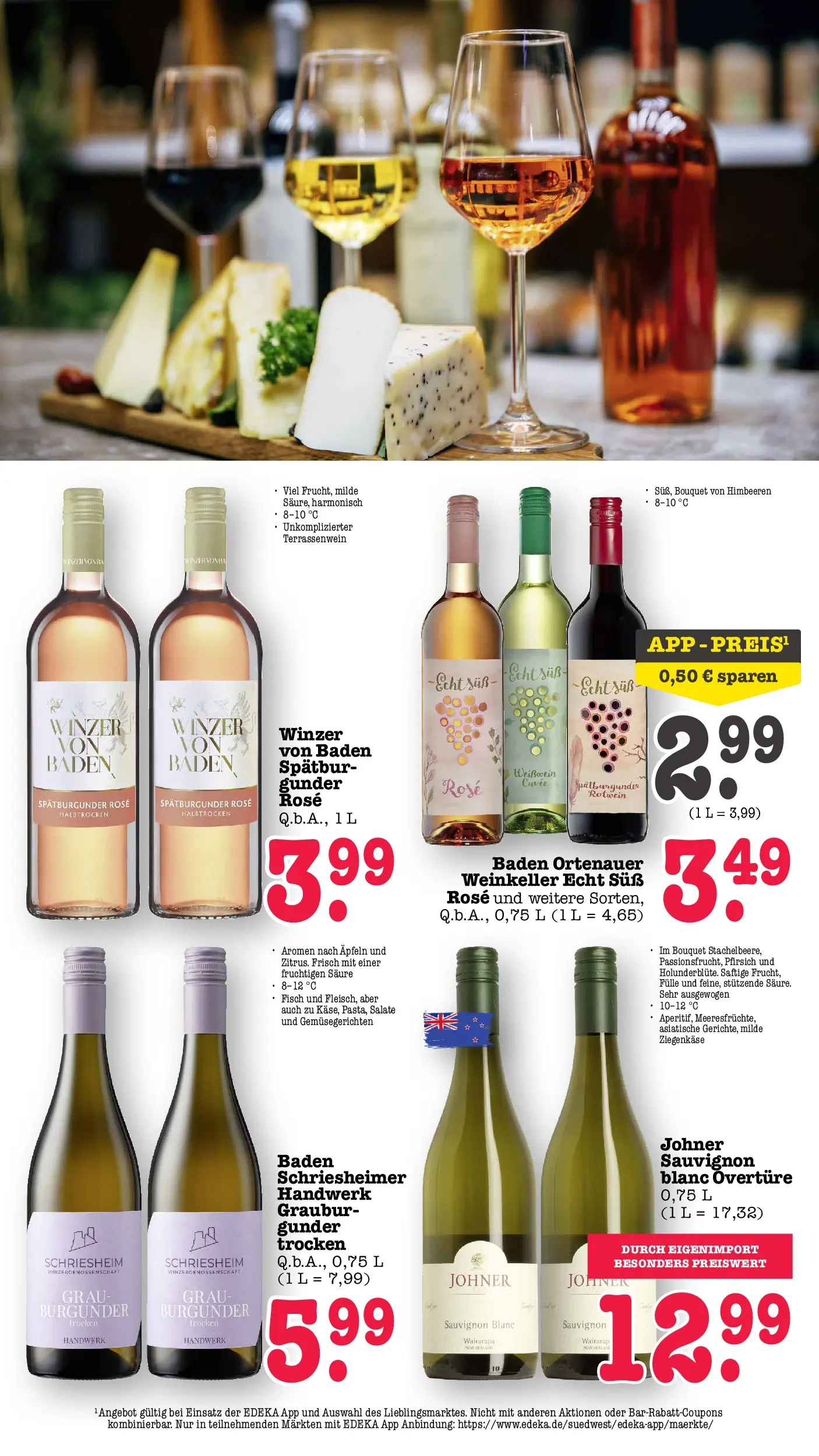 E center Prospekt Heidelberg	 (ab 04.05.2026) zum Blättern | Seite: 54 | Produkte: Himbeeren, Weißwein, Rotwein, Pfirsich