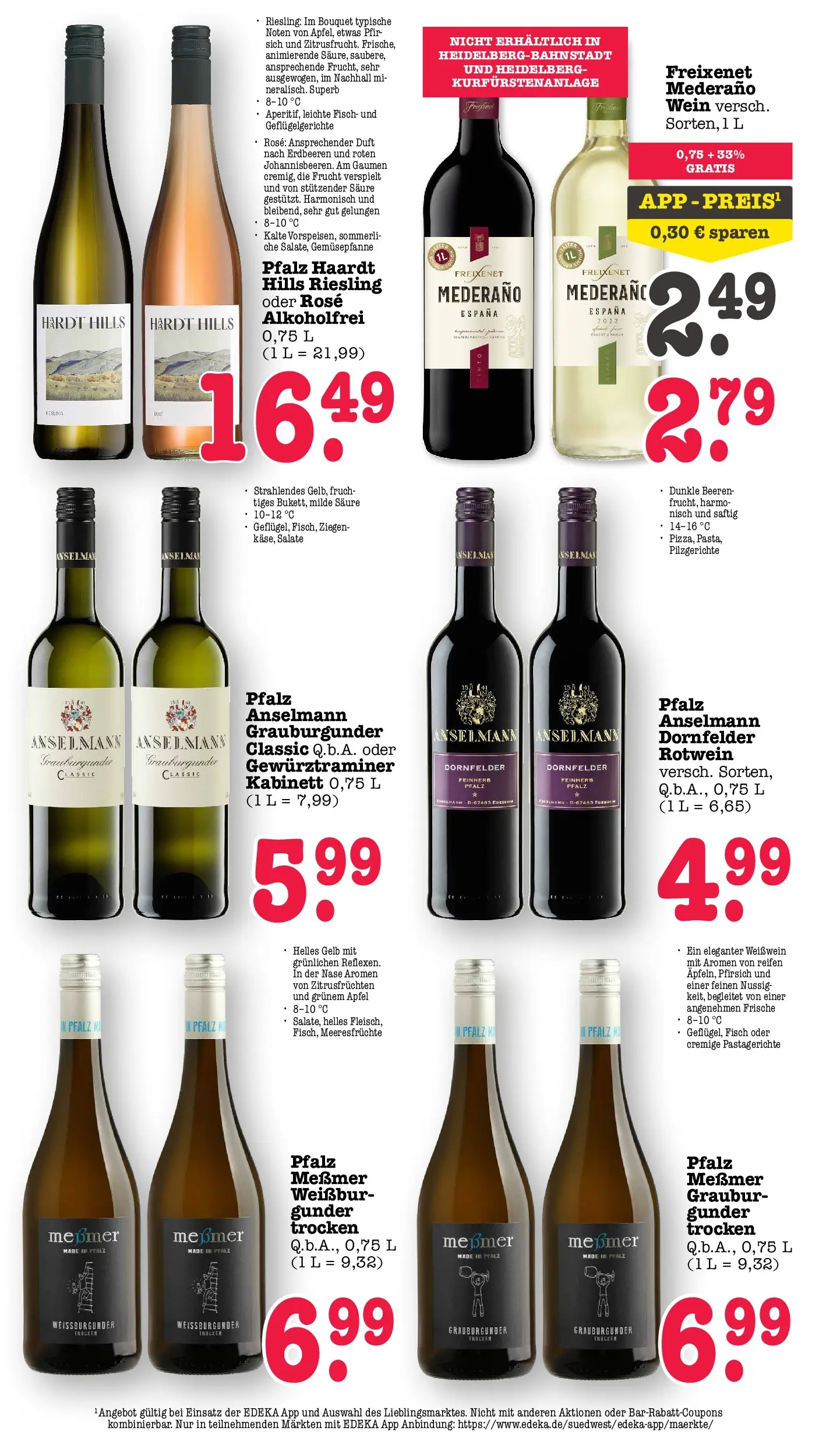 E center Prospekt Heidelberg	 (ab 04.05.2026) zum Blättern | Seite: 55 | Produkte: Rotwein, Messmer, Pfirsich, Erdbeeren