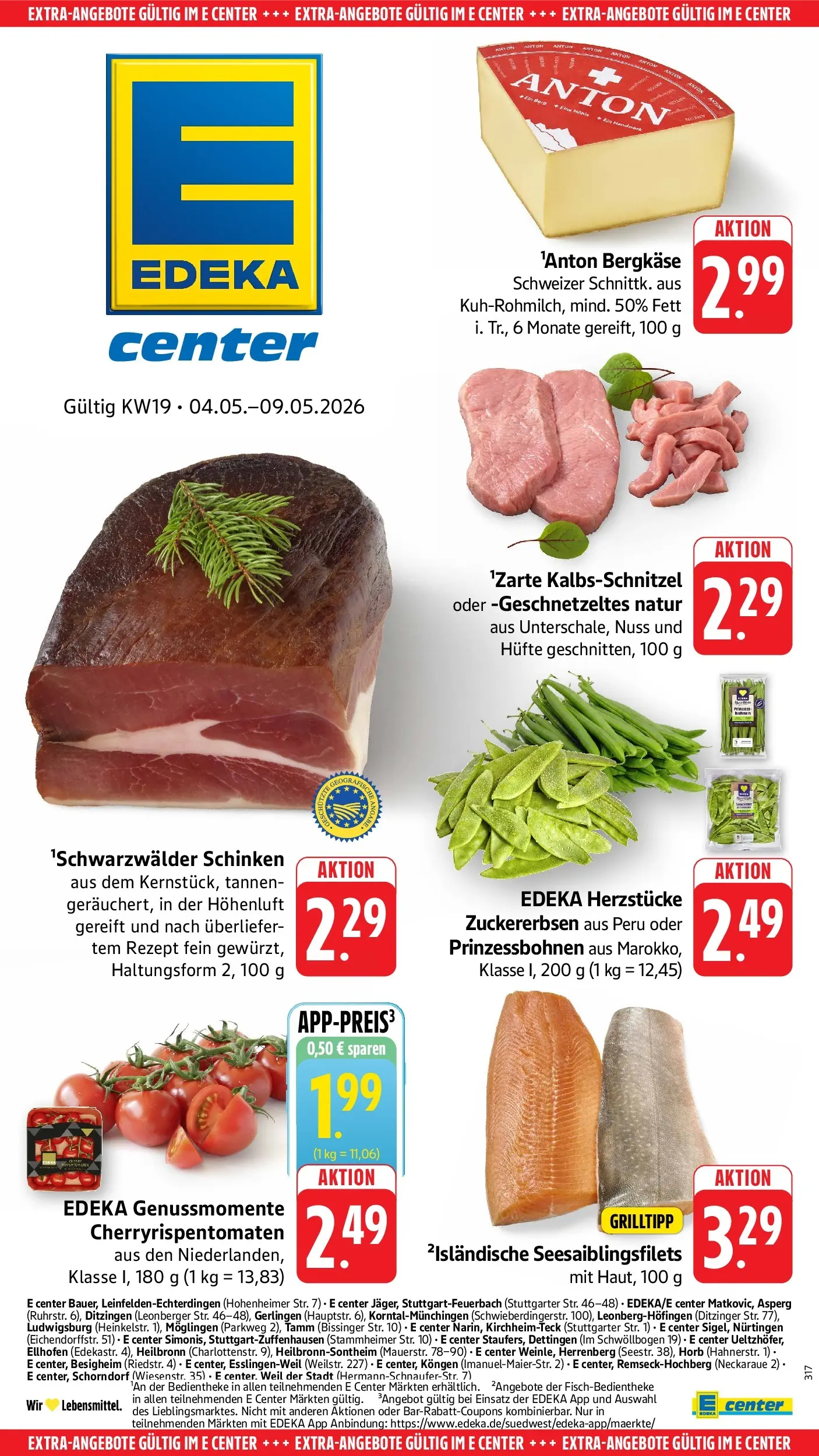 E center Prospekt Weil Der Stadt	 (ab 04.05.2026) zum Blättern | Seite: 55 | Produkte: Schinken