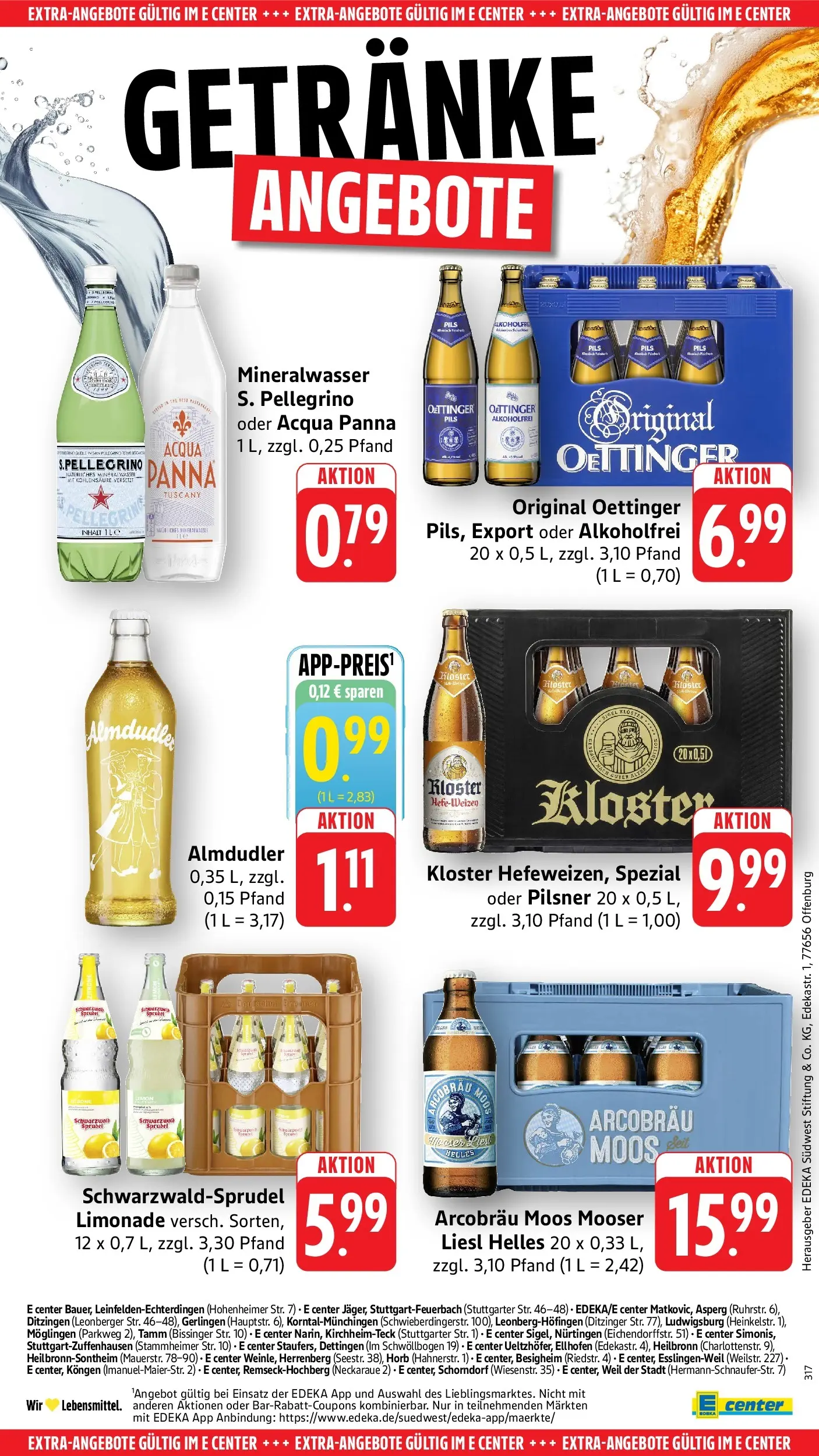 E center Prospekt Weil Der Stadt	 (ab 04.05.2026) zum Blättern | Seite: 68 | Produkte: Pils, Limonade, Oettinger, Mineralwasser