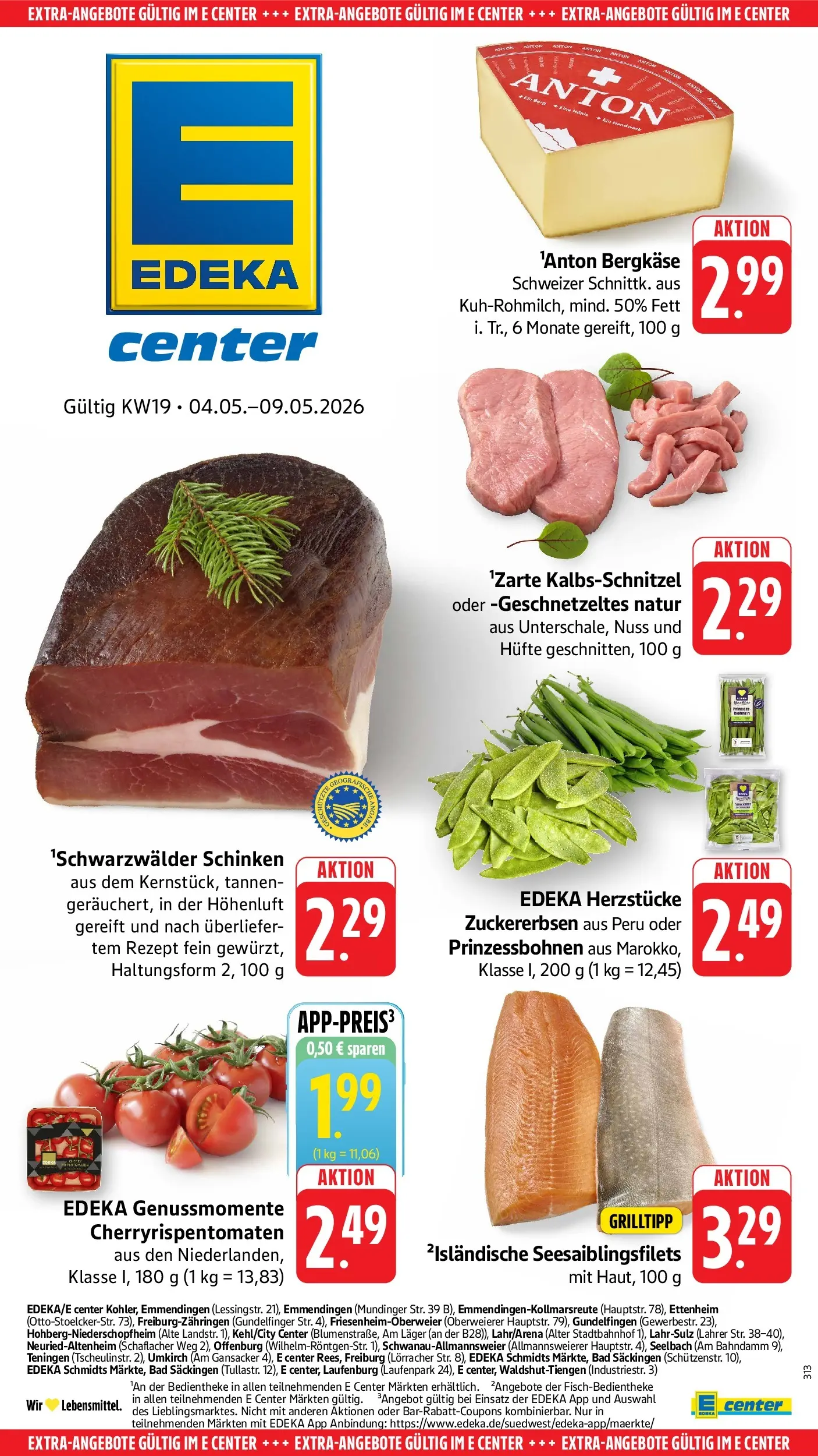 E center Prospekt Laufenburg	 (ab 04.05.2026) zum Blättern | Seite: 55 | Produkte: Bad, Schinken