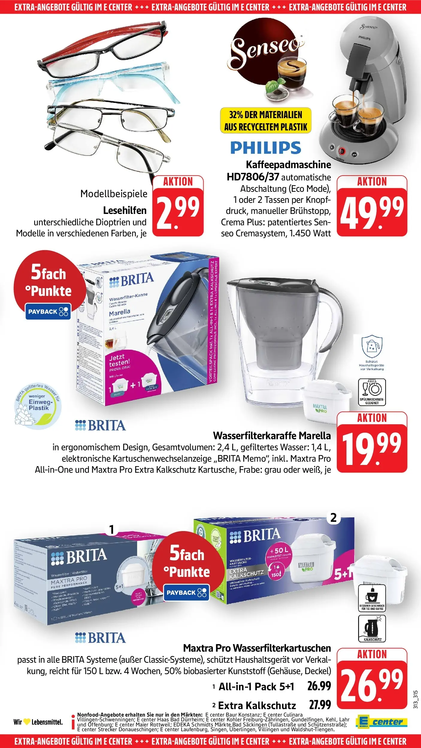 E center Prospekt Singen	 (ab 04.05.2026) zum Blättern | Seite: 67 | Produkte: Kaffee, Bad, Wasser, Tee