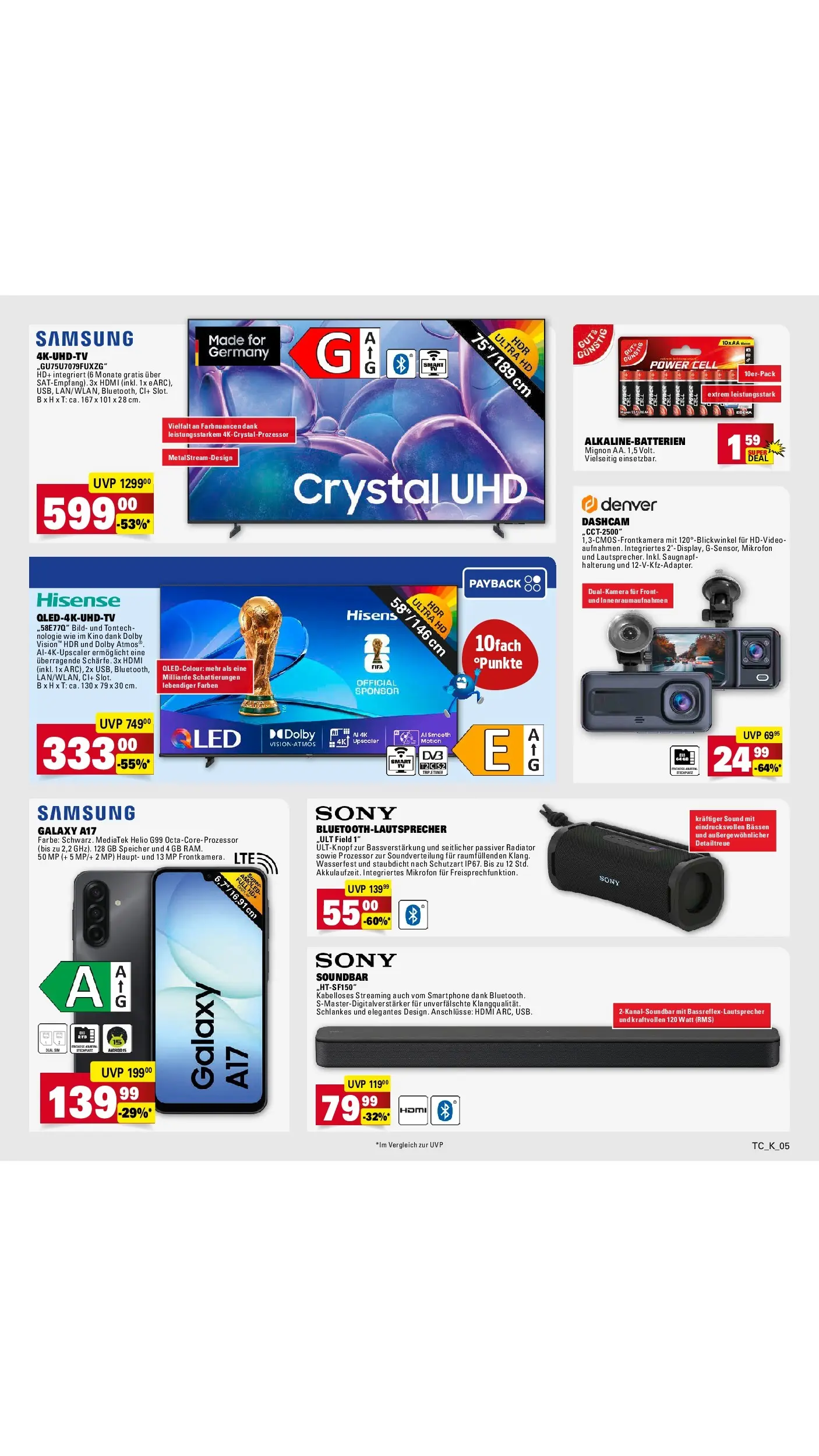 E center Prospekt Trier	 (ab 04.05.2026) zum Blättern | Seite: 74 | Produkte: Mikrofon, Sony, Samsung, Soundbar
