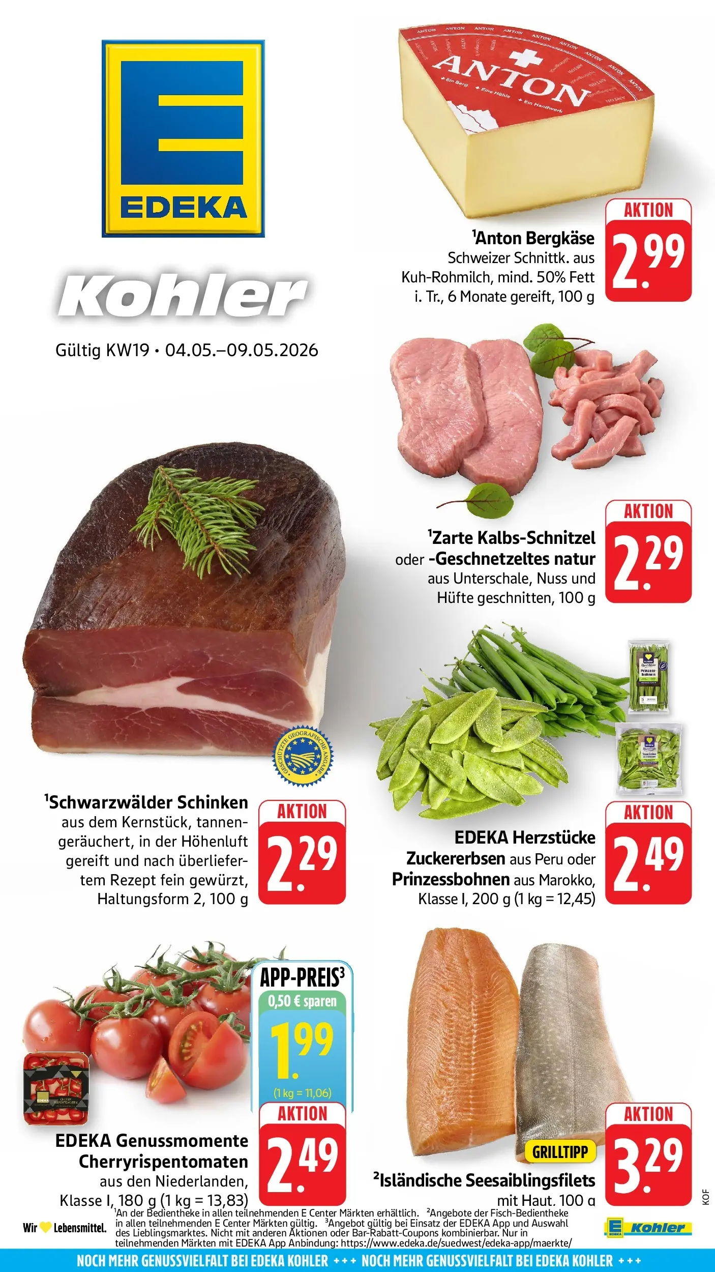 E center Prospekt Offenburg	 (ab 04.05.2026) zum Blättern | Seite: 55 | Produkte: Schinken
