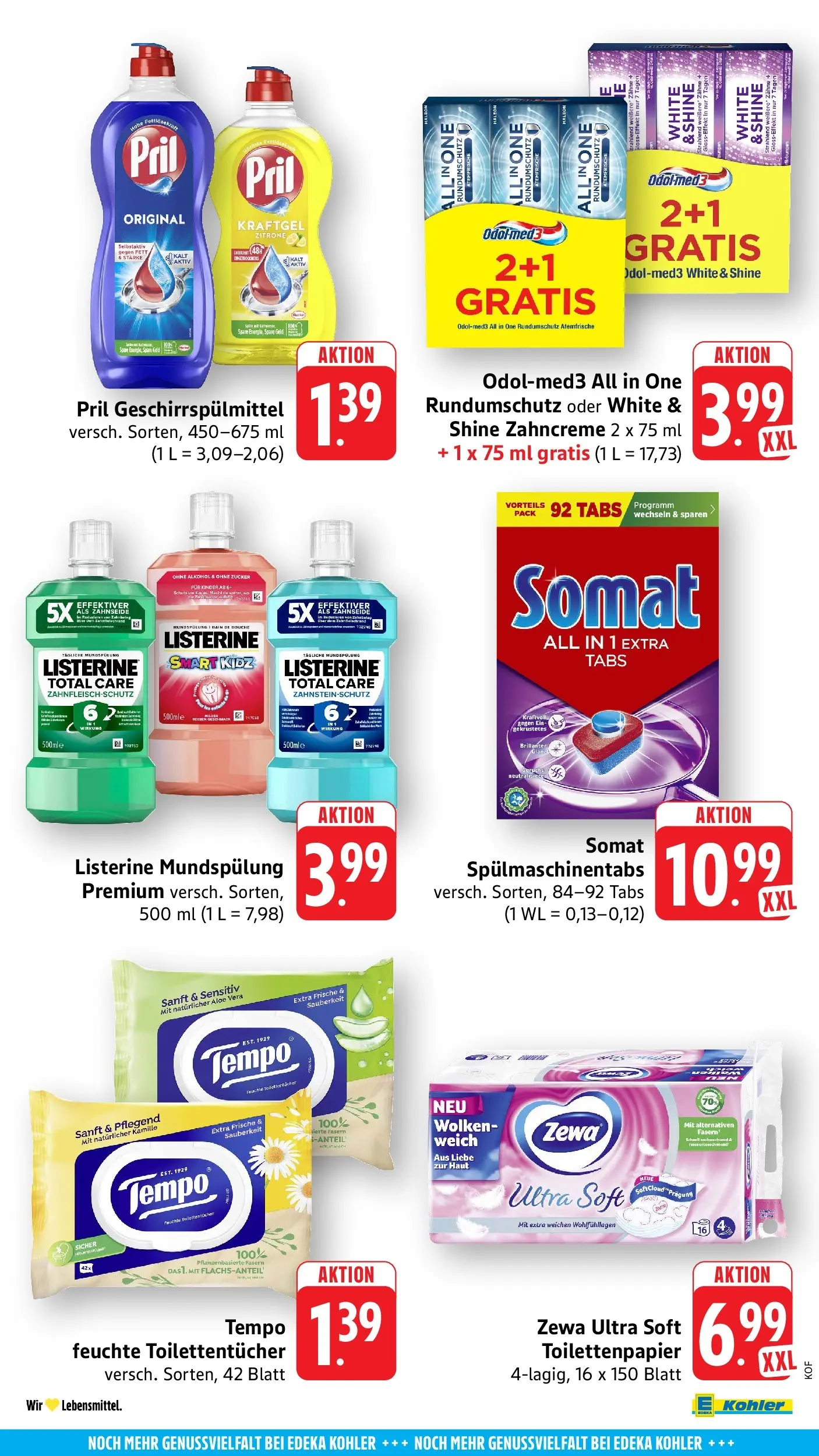 E center Prospekt Offenburg	 (ab 04.05.2026) zum Blättern | Seite: 65 | Produkte: Zewa, Tempo, Listerine, Toilettenpapier