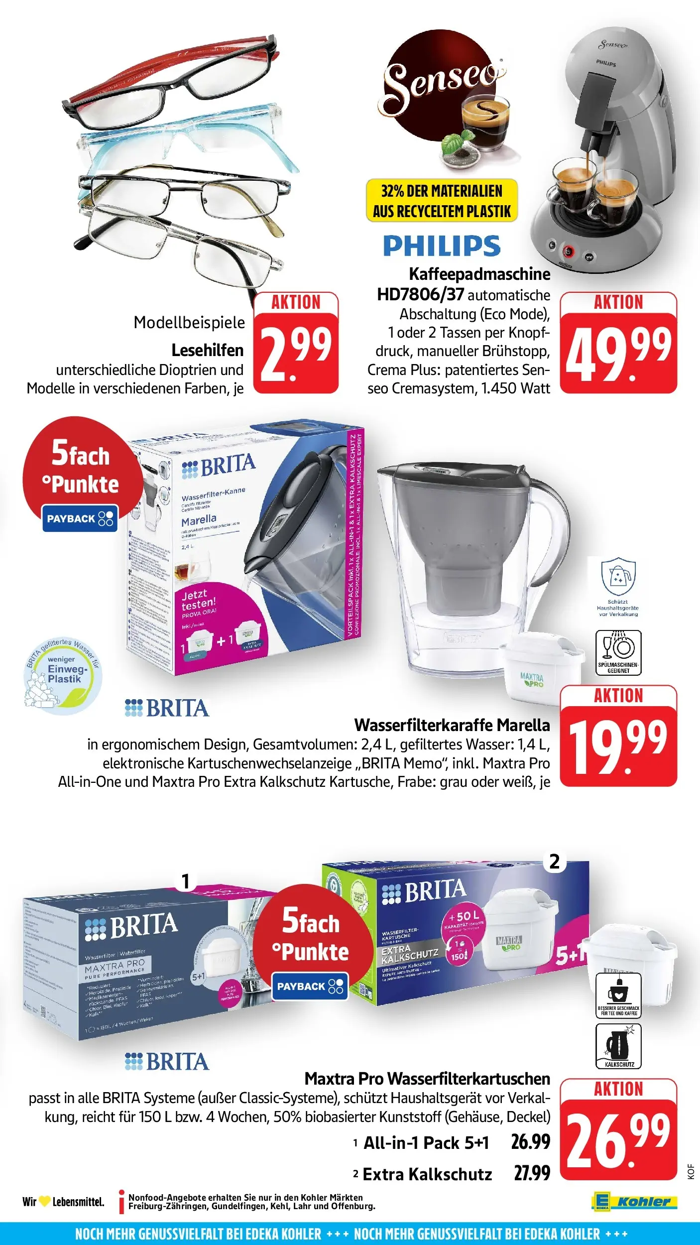 E center Prospekt Offenburg	 (ab 04.05.2026) zum Blättern | Seite: 67 | Produkte: Senseo, Kaffee, Wasser, Tee