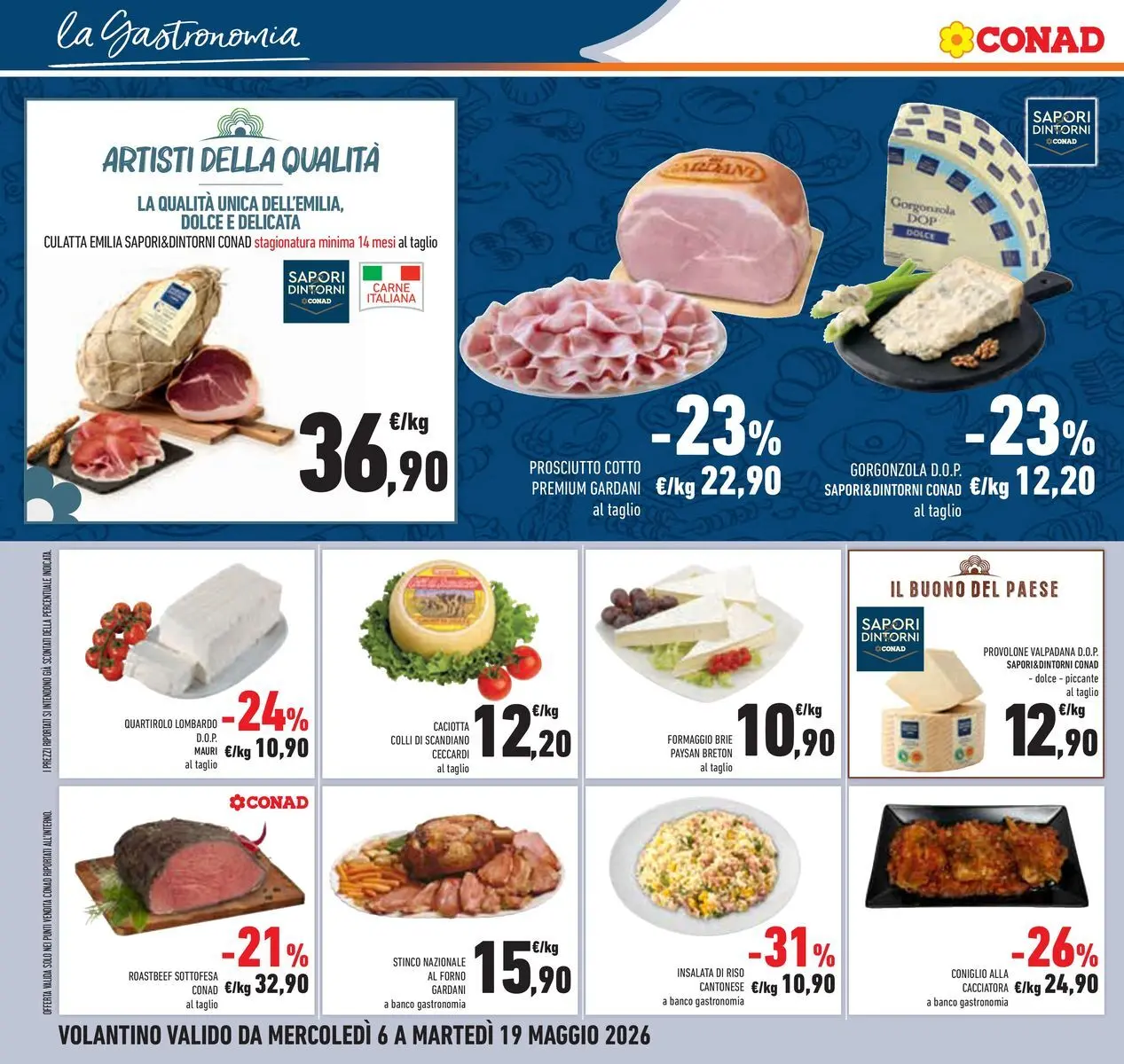 Volantino Conad dal 05/05/2026 > Anteprima | Pagina: 11 | Prodotti: Prosciutto Cotto, Riso, Forno, Insalata di riso