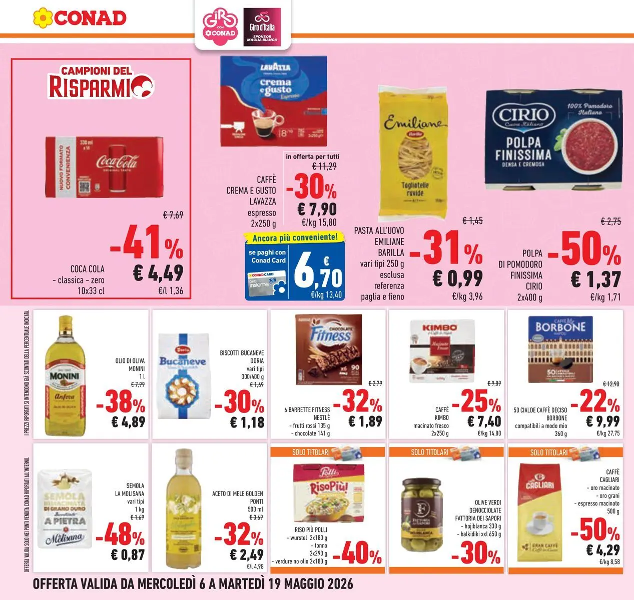 Volantino Conad dal 05/05/2026 > Anteprima | Pagina: 23 | Prodotti: Crema, Pasta, Tonno, Macinato
