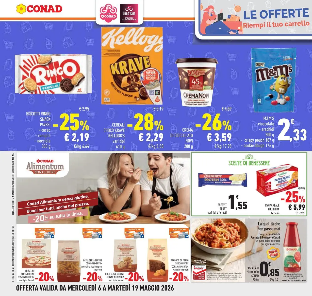 Volantino Conad dal 05/05/2026 > Anteprima | Pagina: 31 | Prodotti: Pasta senza glutine, Cereali, Biscotti, Arachidi