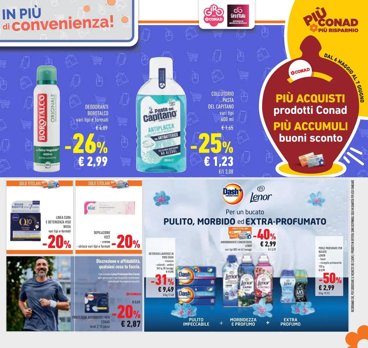 Volantino Conad dal 05/05/2026 > Anteprima | Pagina: 34 | Prodotti: Tè, Talco, Pasta, Lavatrice