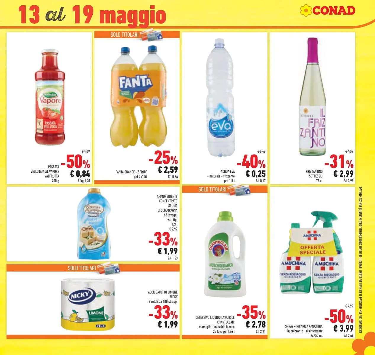 Volantino Conad dal 05/05/2026 > Anteprima | Pagina: 44 | Prodotti: Acqua, Limone, Lavatrice, Asciugatutto