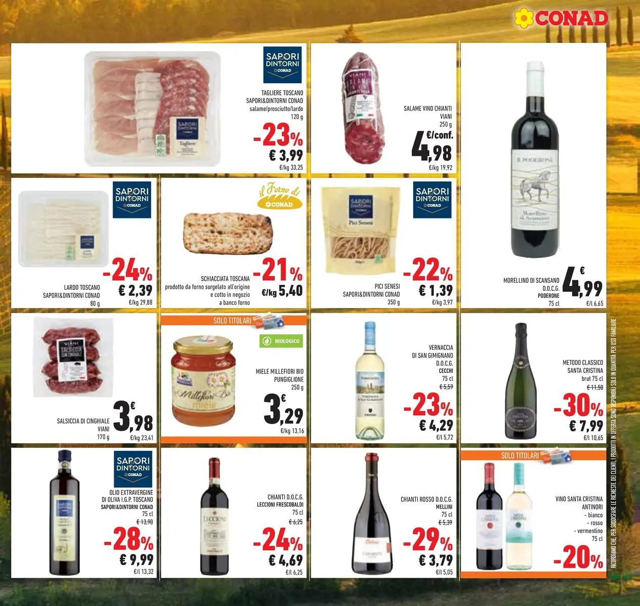Volantino Conad dal 05/05/2026 > Anteprima | Pagina: 61 | Prodotti: Olio, Vino, Il forno, Miele