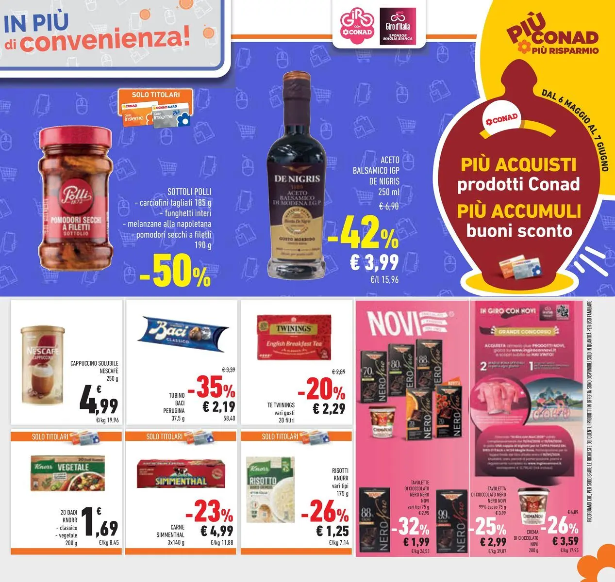 Volantino Conad dal 05/05/2026 > Anteprima | Pagina: 73 | Prodotti: Crema, Tè, Pomodori, Melanzane